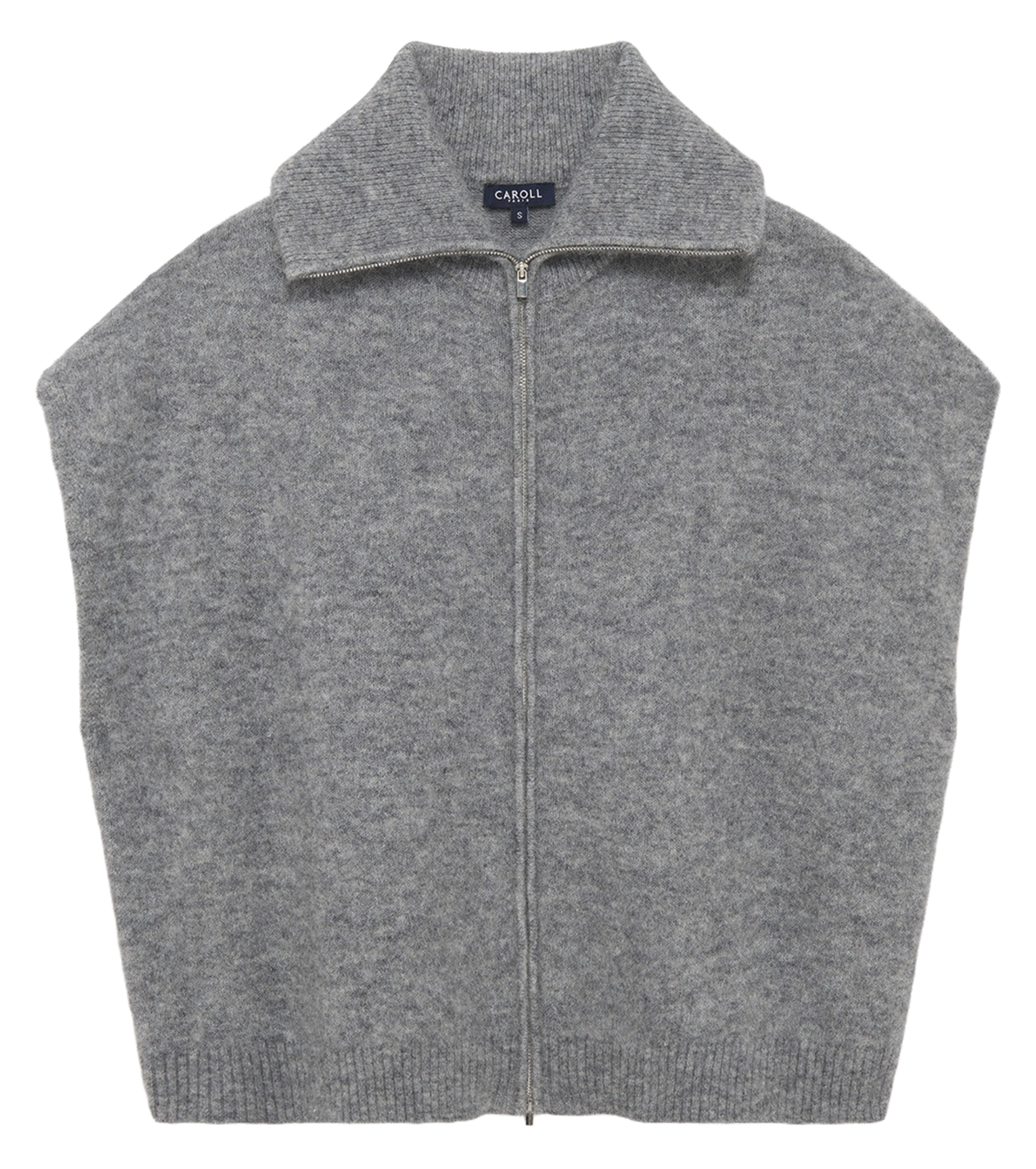 Trucker collar vest CAROLL Grey