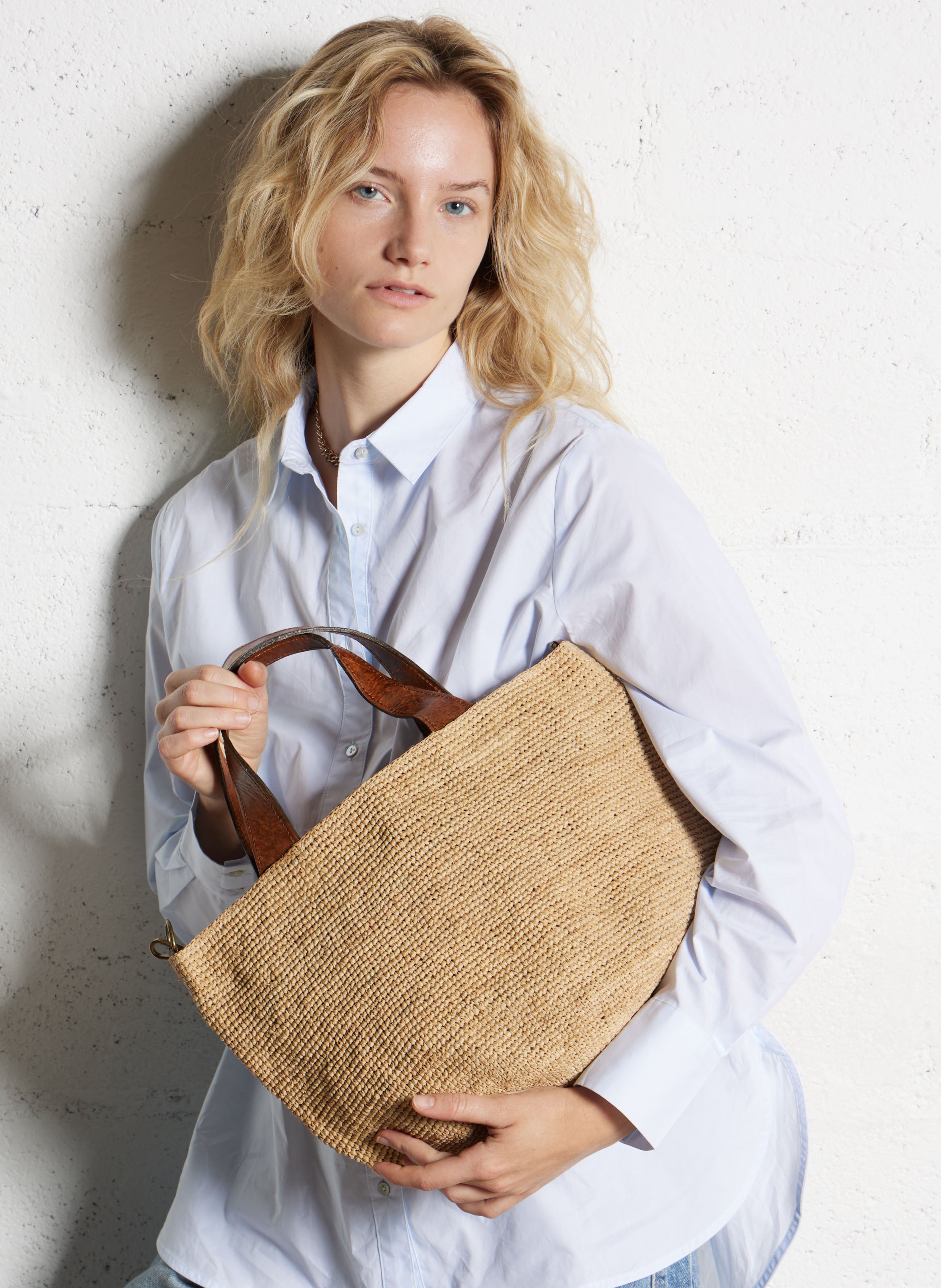 Raffia bag IBELIV Beige