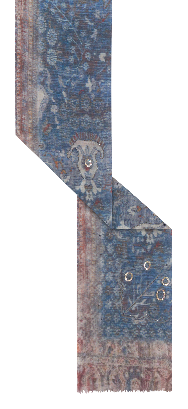 Wool and mohair scarf GERARD DAREL Blue