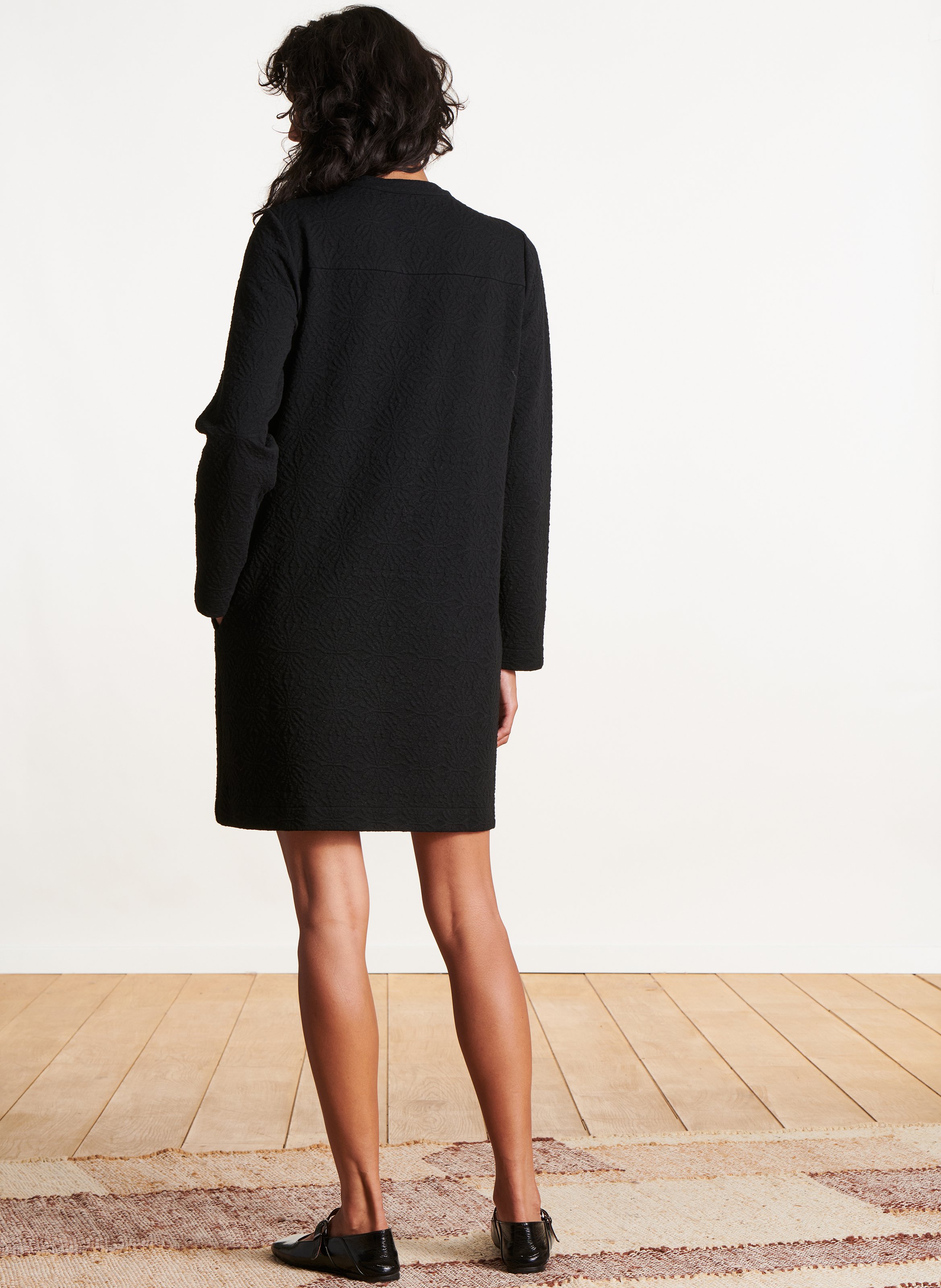 Jacquard dress LA FEE MARABOUTEE Black