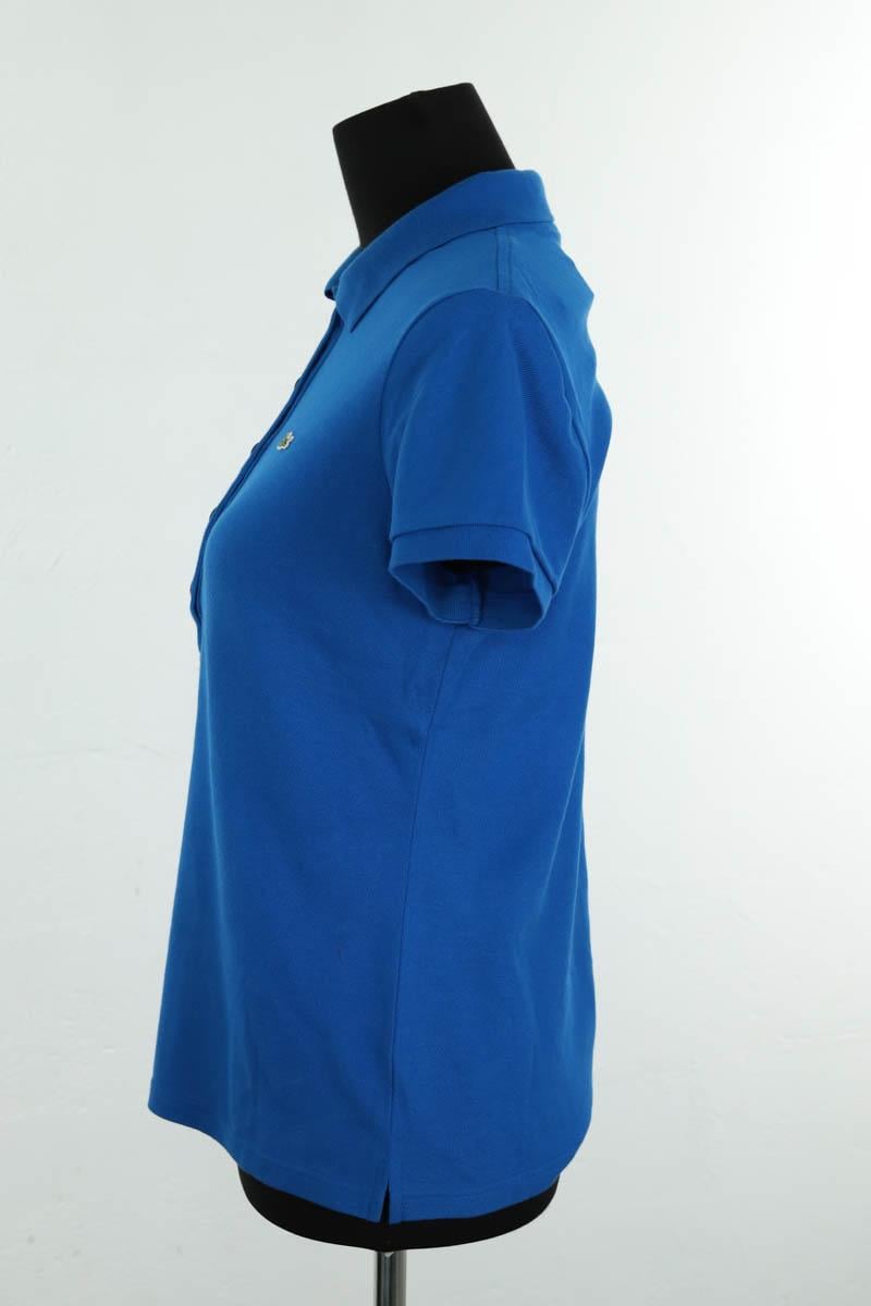 Cotton polo shirt LACOSTE - SECONDE MAIN Blue