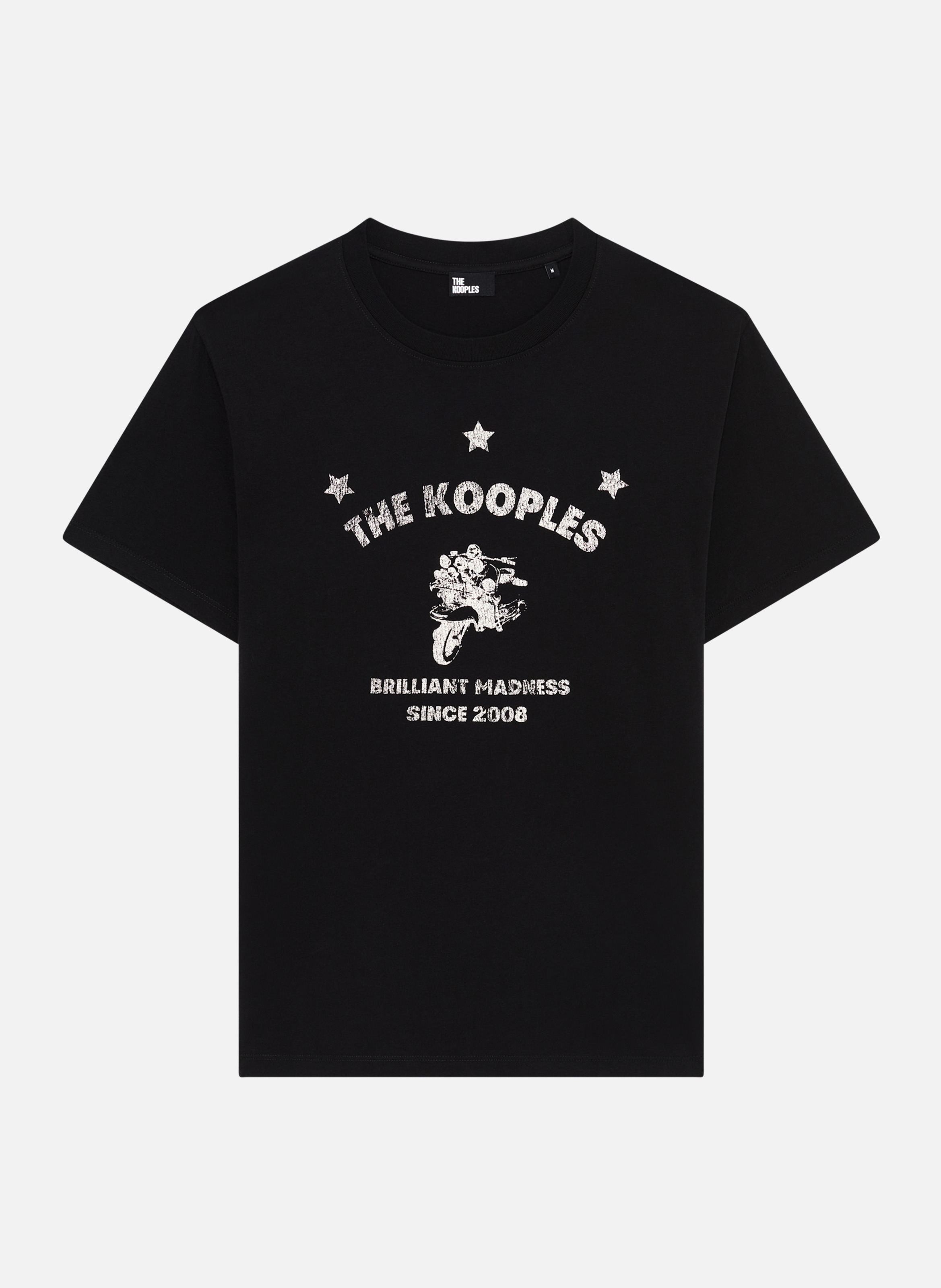 T-shirt with screen print 'brilliant madness' THE KOOPLES Black
