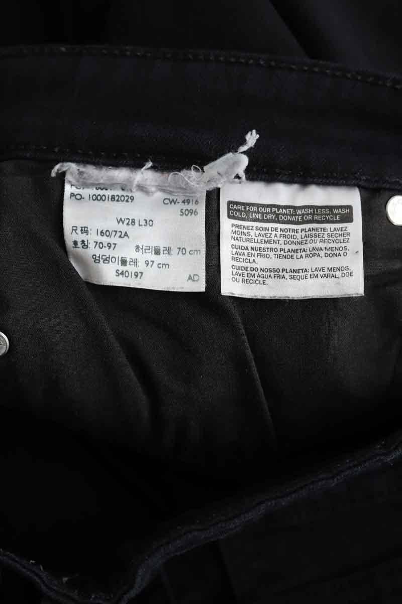 Cotton skinny jeans LEVI'S - Seconde main Black