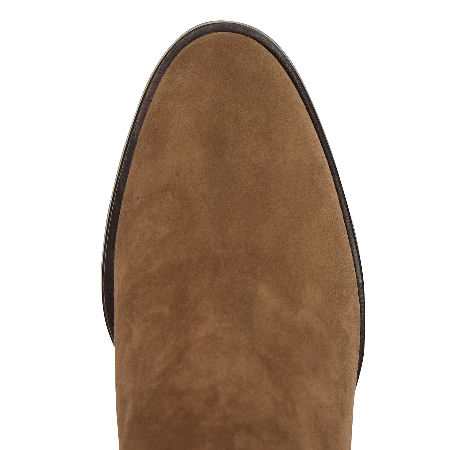 Bottines à talons en cuir velours RIVECOUR Marron