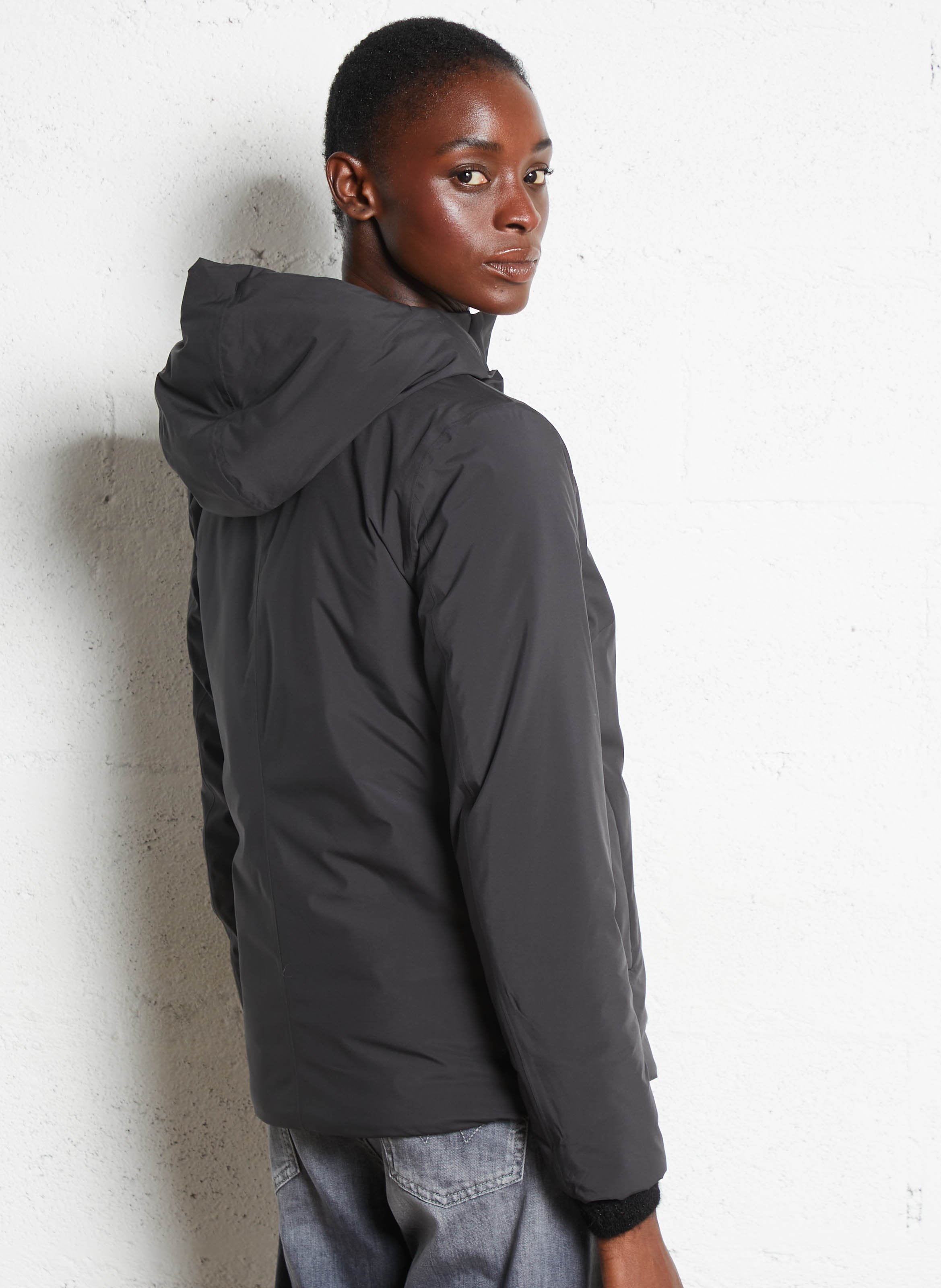 Veste rembourrée à capuche K-WAY Noir