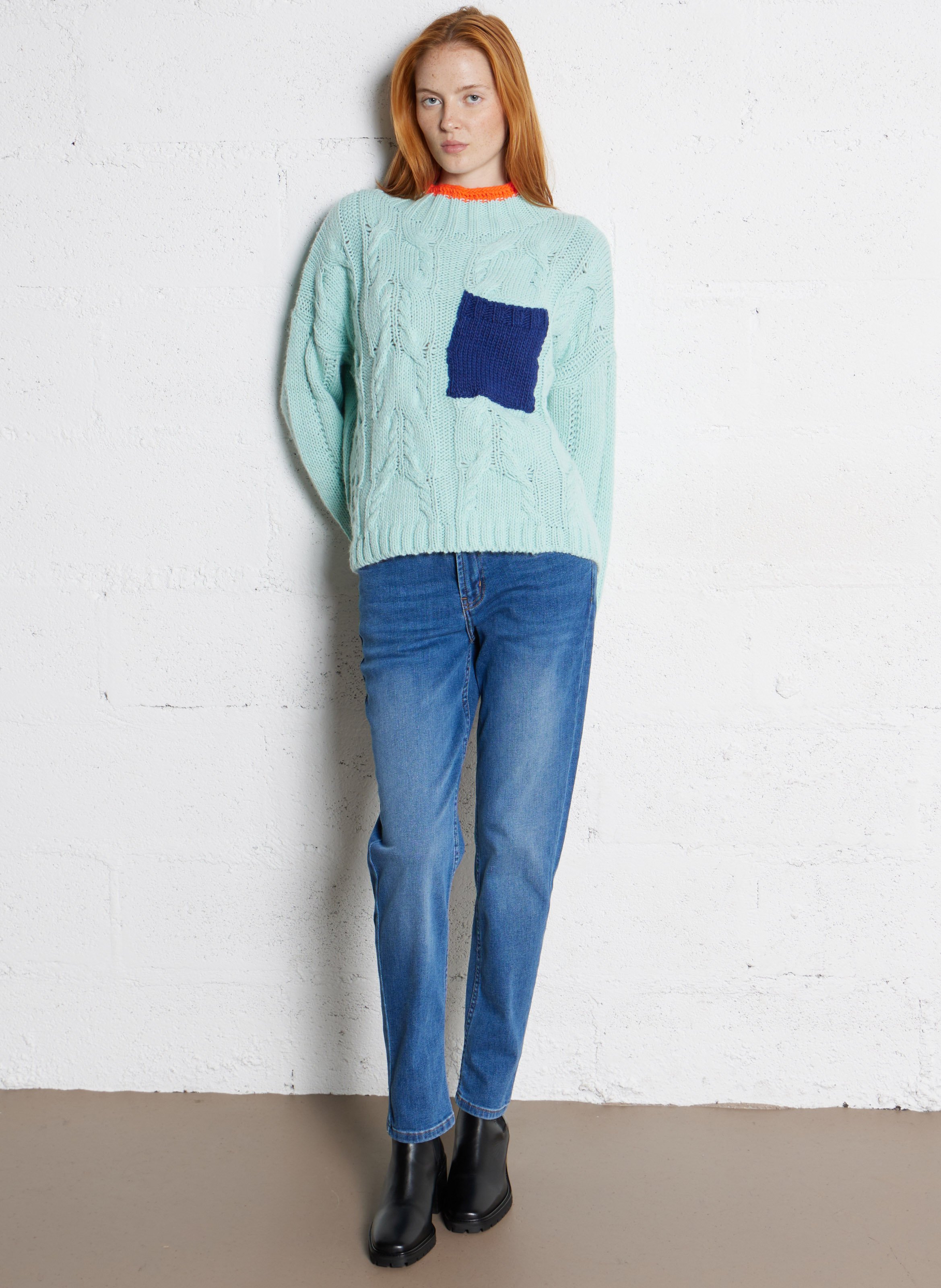 Cotton-blend boyfit jeans SUD EXPRESS Blue