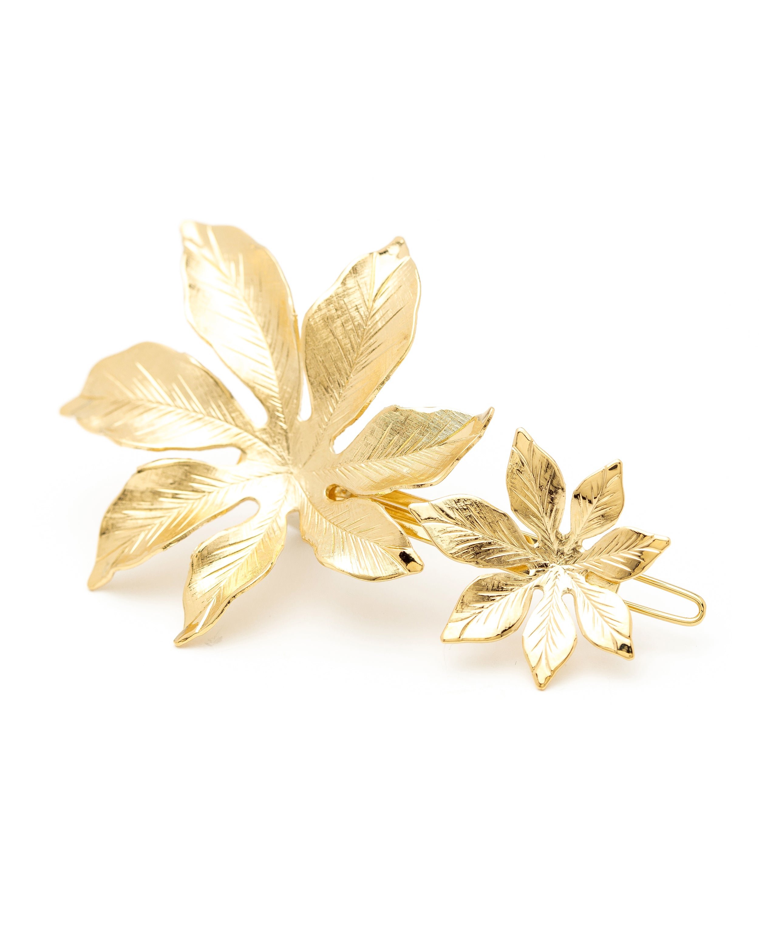 Maxi silver-plated flower hair clip MONSIEUR SIMONE