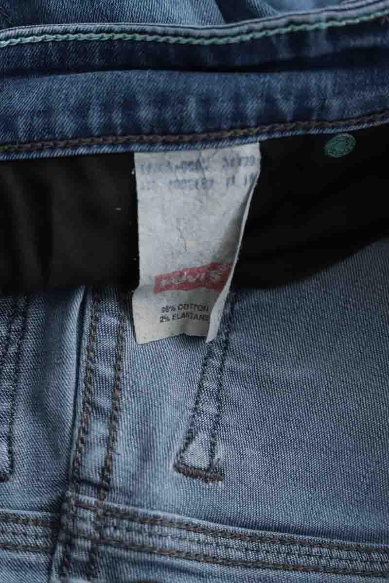 Cotton skinny jeans LEVI'S - Seconde main Blue