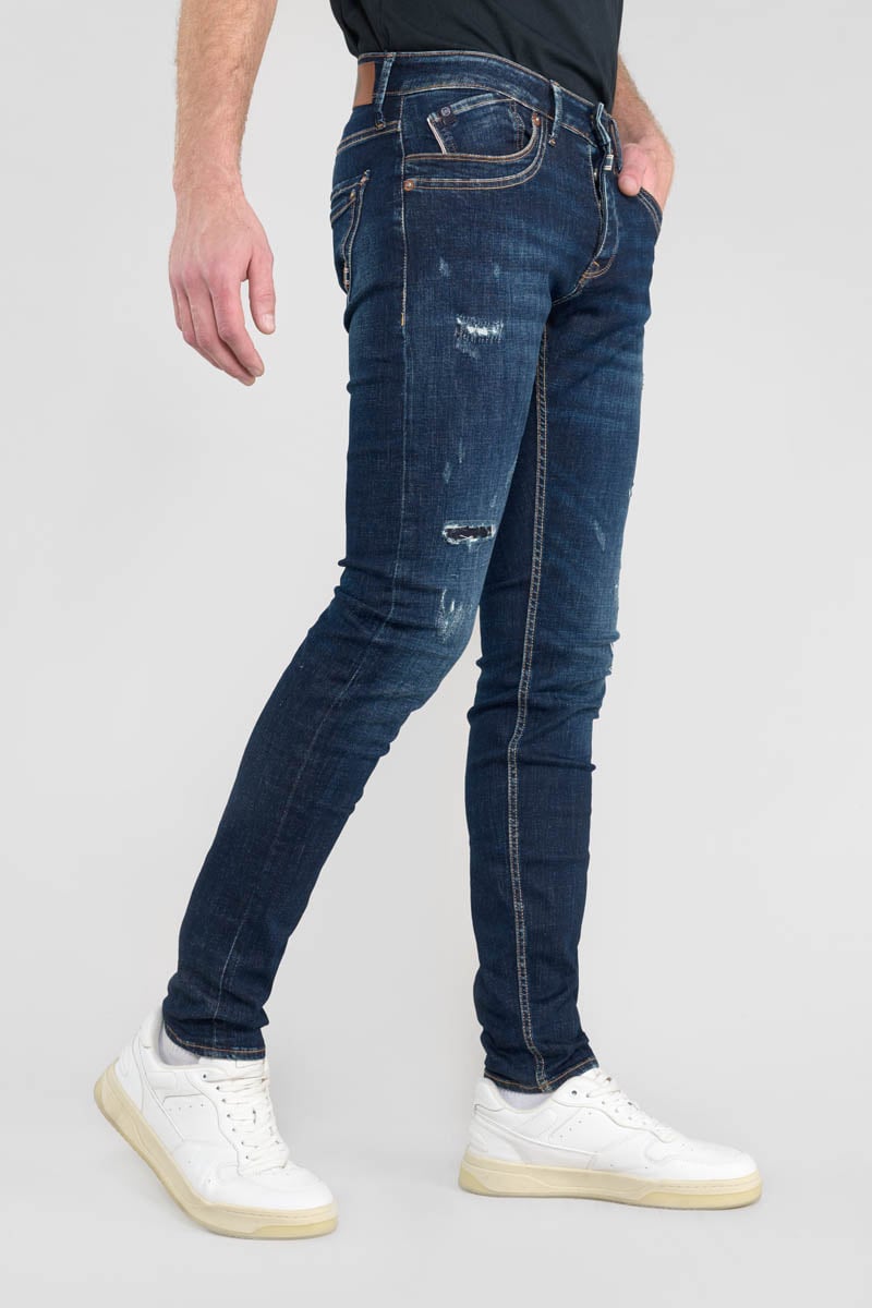 Slim stretch jeans, length 34 LE TEMPS DES CERISES Blue