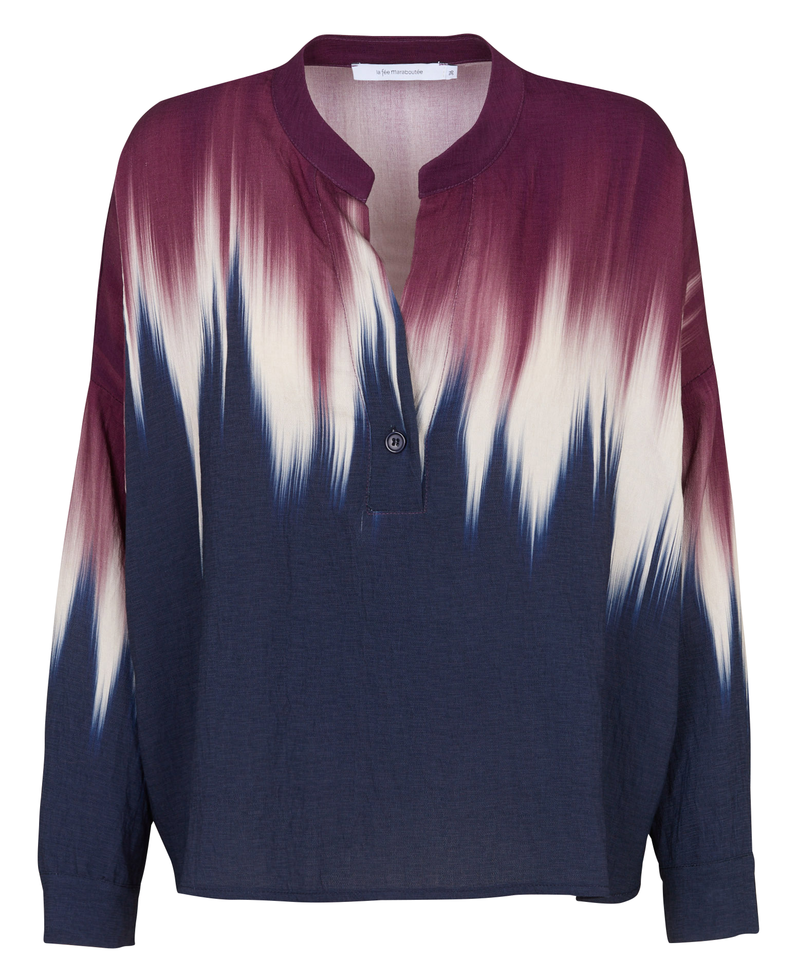 Blouse col V imprimé tie & dye LA FEE MARABOUTEE Multicolore