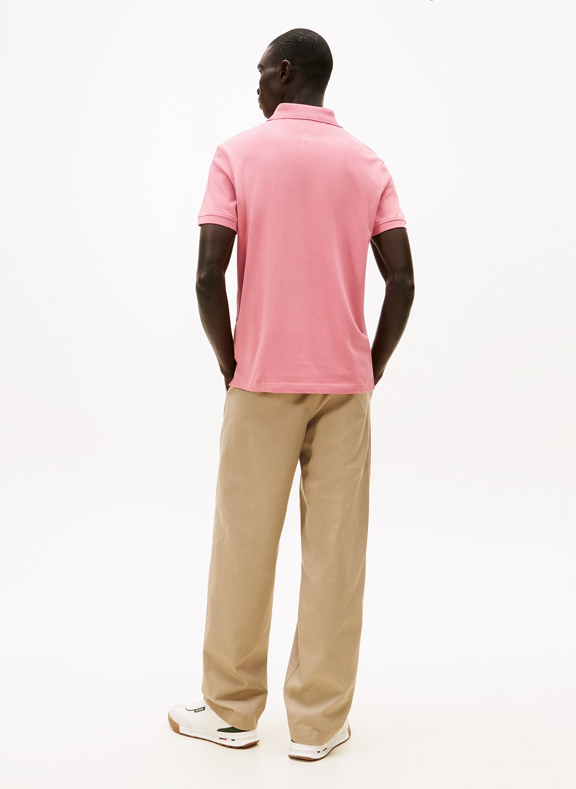 Polo regular-fit en coton biologique mélangé TOMMY HILFIGER Rose