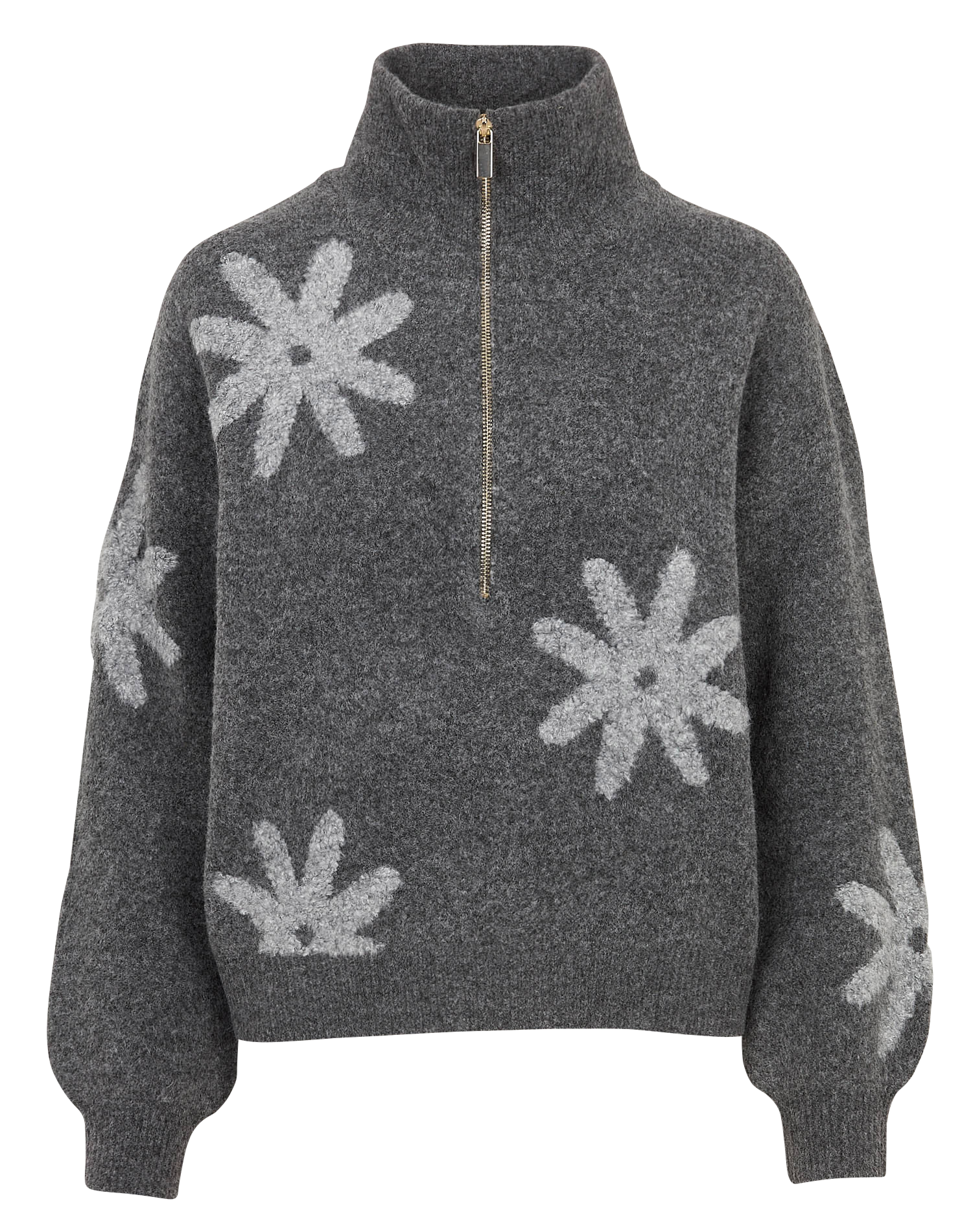 Gerade geschnittener Strickpullover KOOKAI Grau