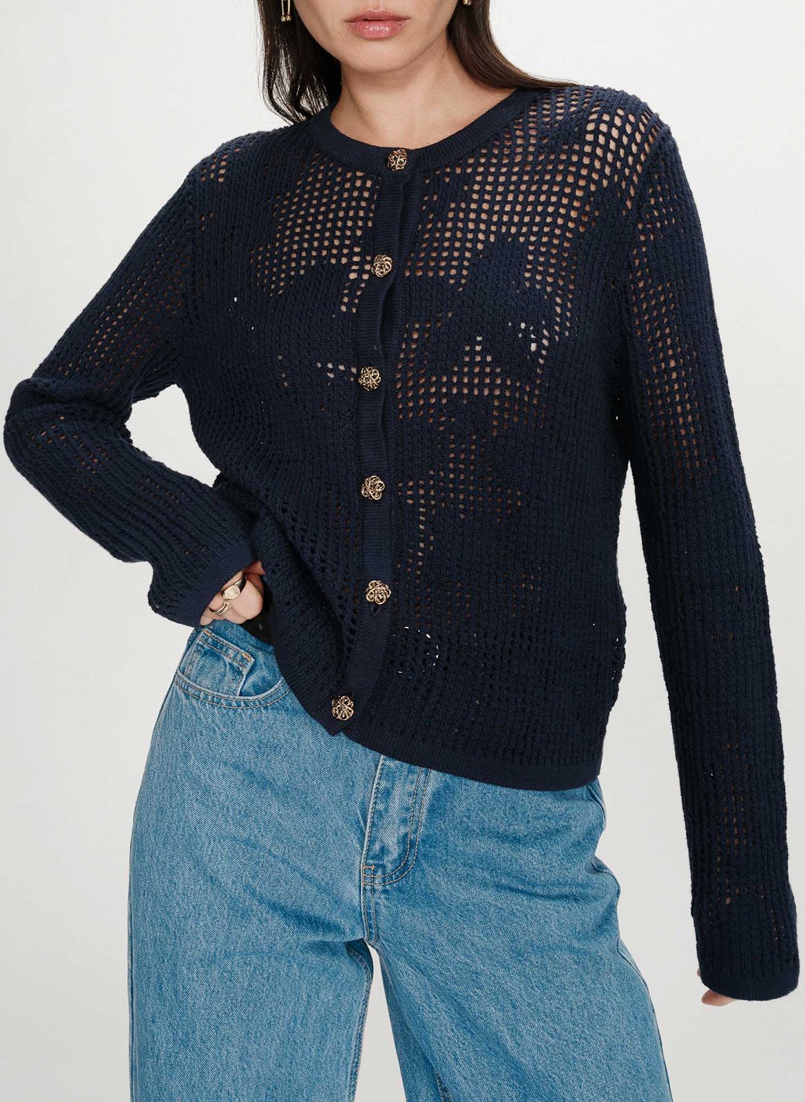 Gilet col rond  GRACE ET MILA