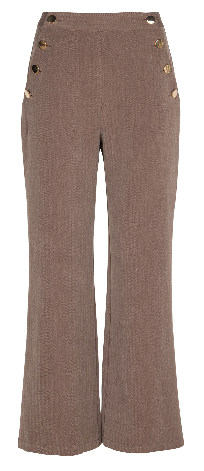 Pantalon droit imprimé LA PETITE ETOILE Marron