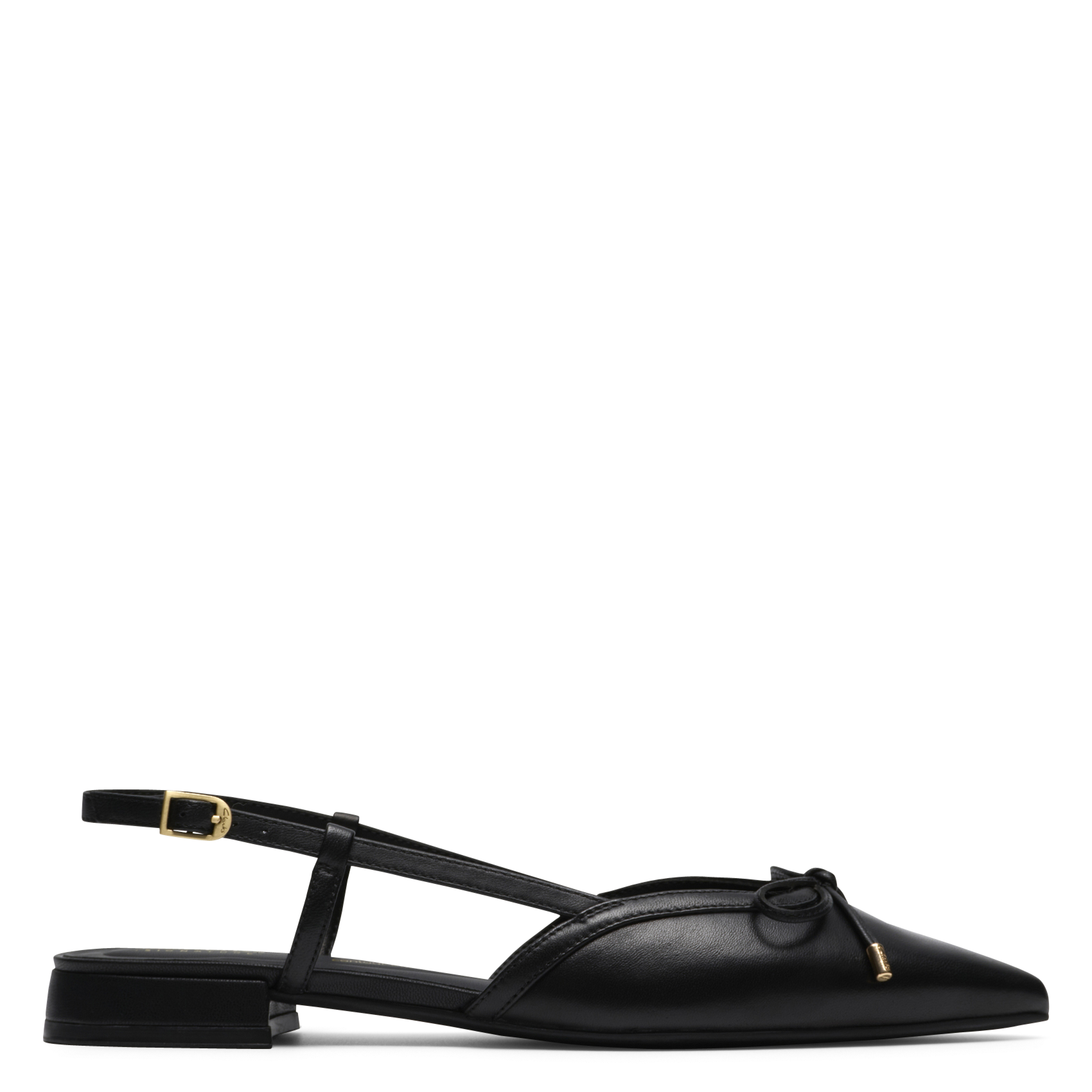 Leather slingbacks CLARKS Black