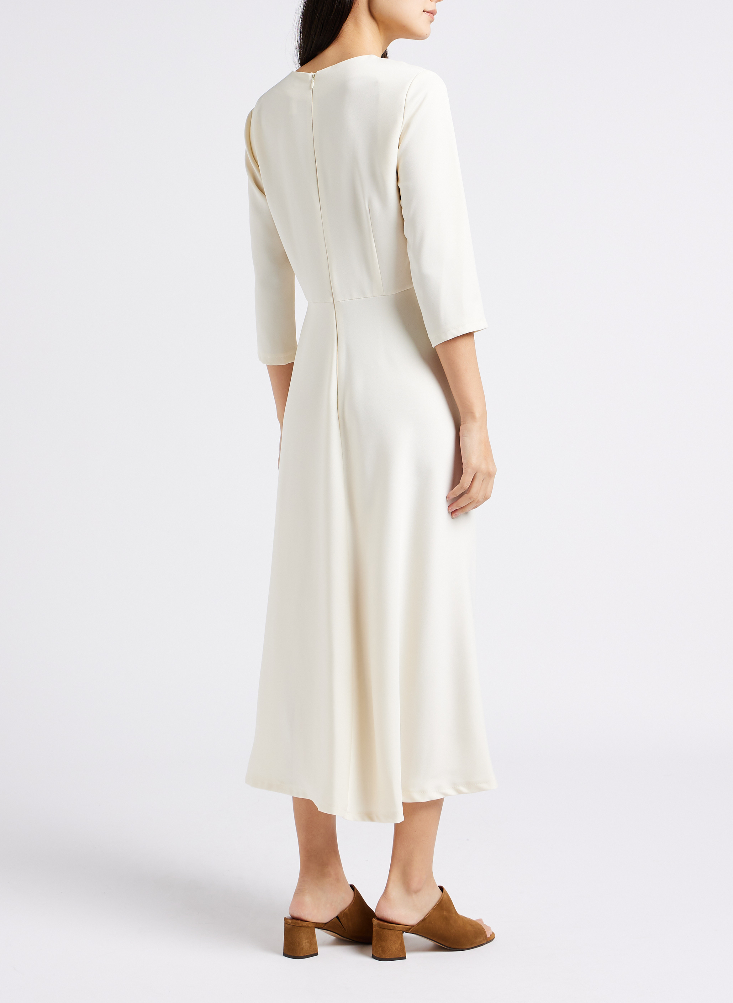 Mid-heel suede mules ANONYMOUS COPENHAGEN Brown