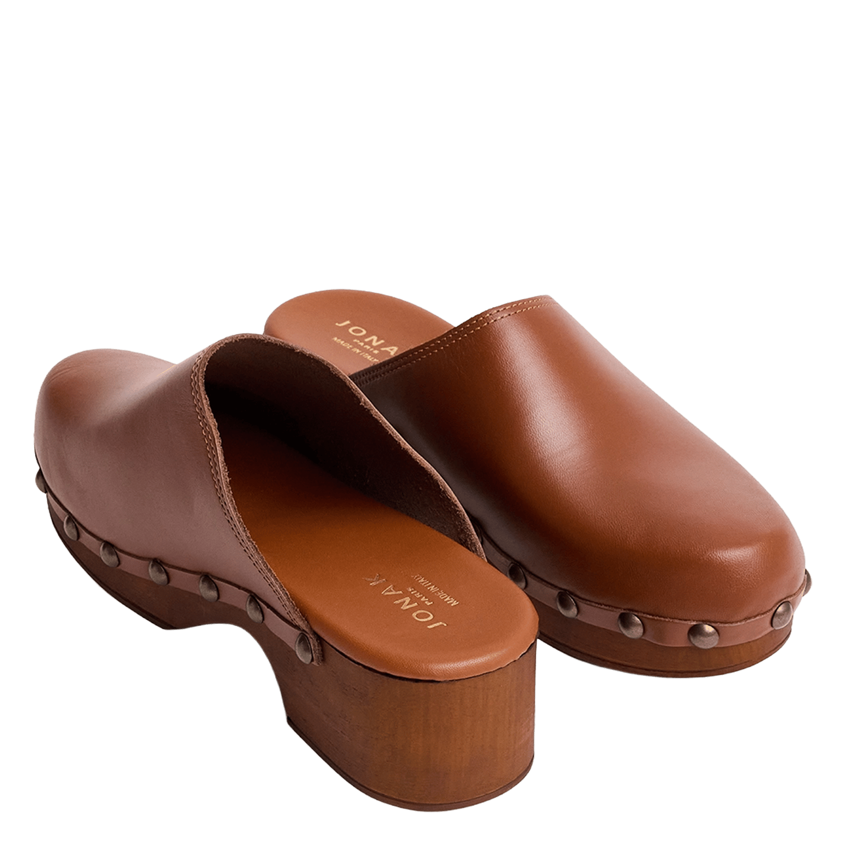 Hoge leren sandalen JONAK Bruin