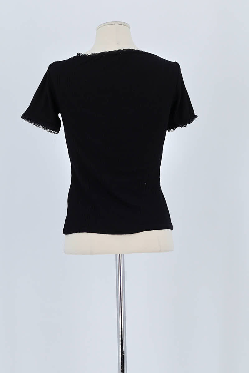 T-shirt ROUJE - Seconde Main Black