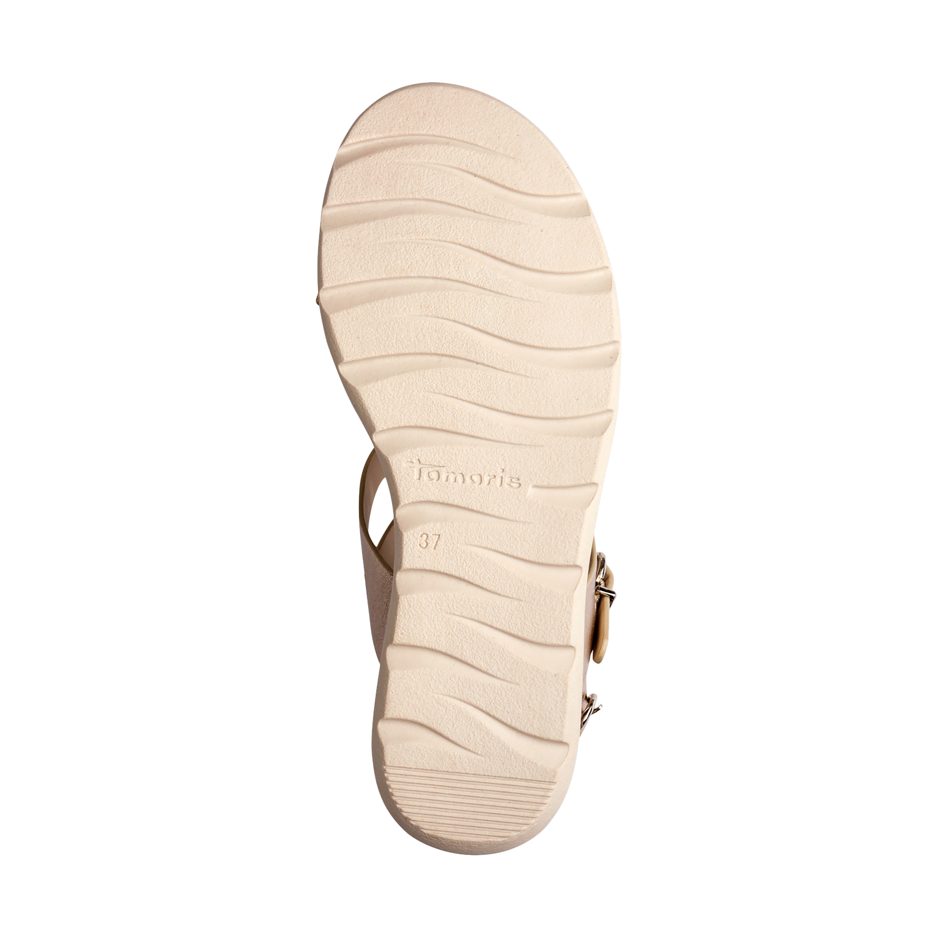 Sandales cuir plate TAMARIS Marron