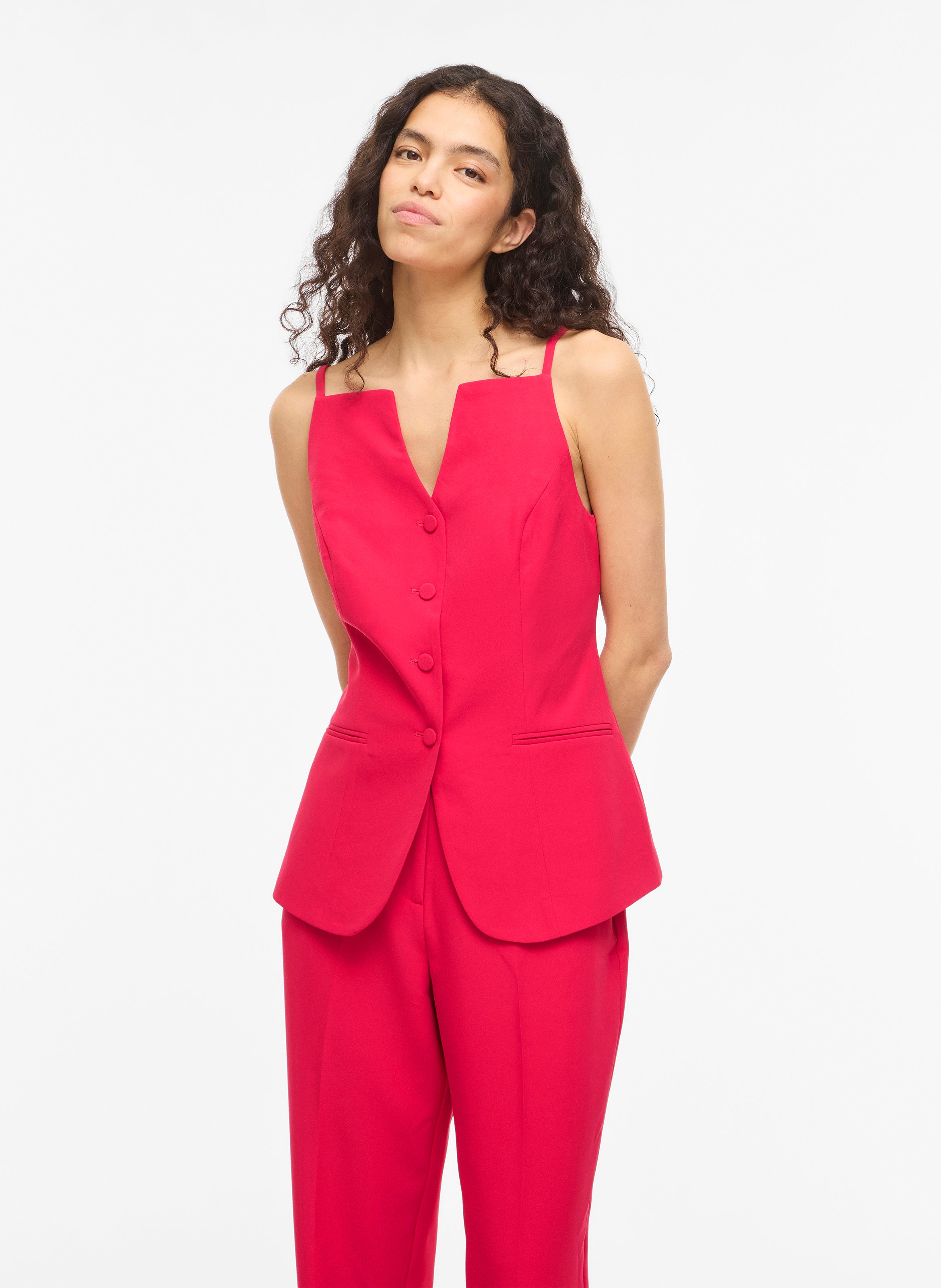 Top recto cuadrado VILA Rosa