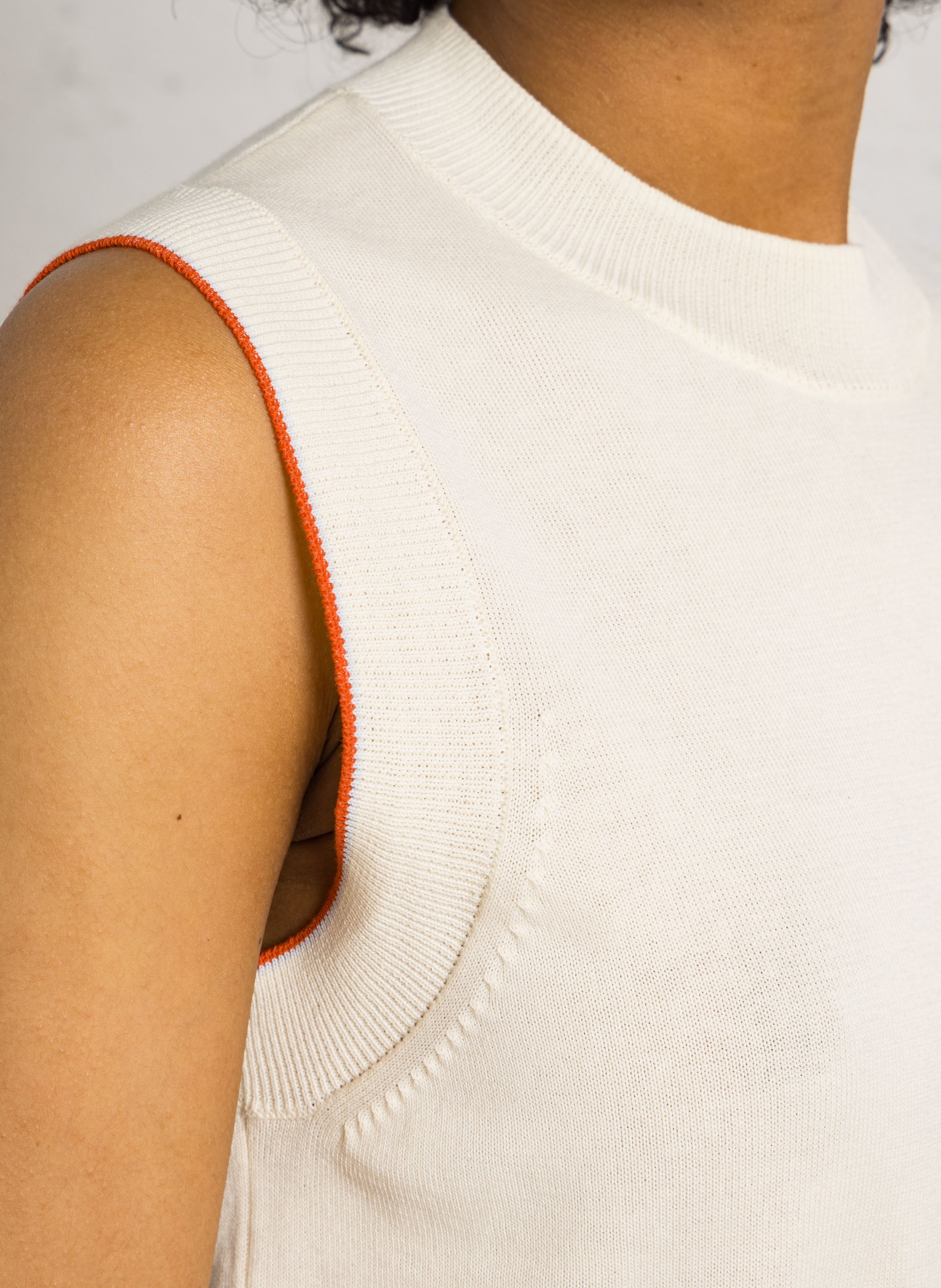 Pull col rond en coton MOISMONT Beige