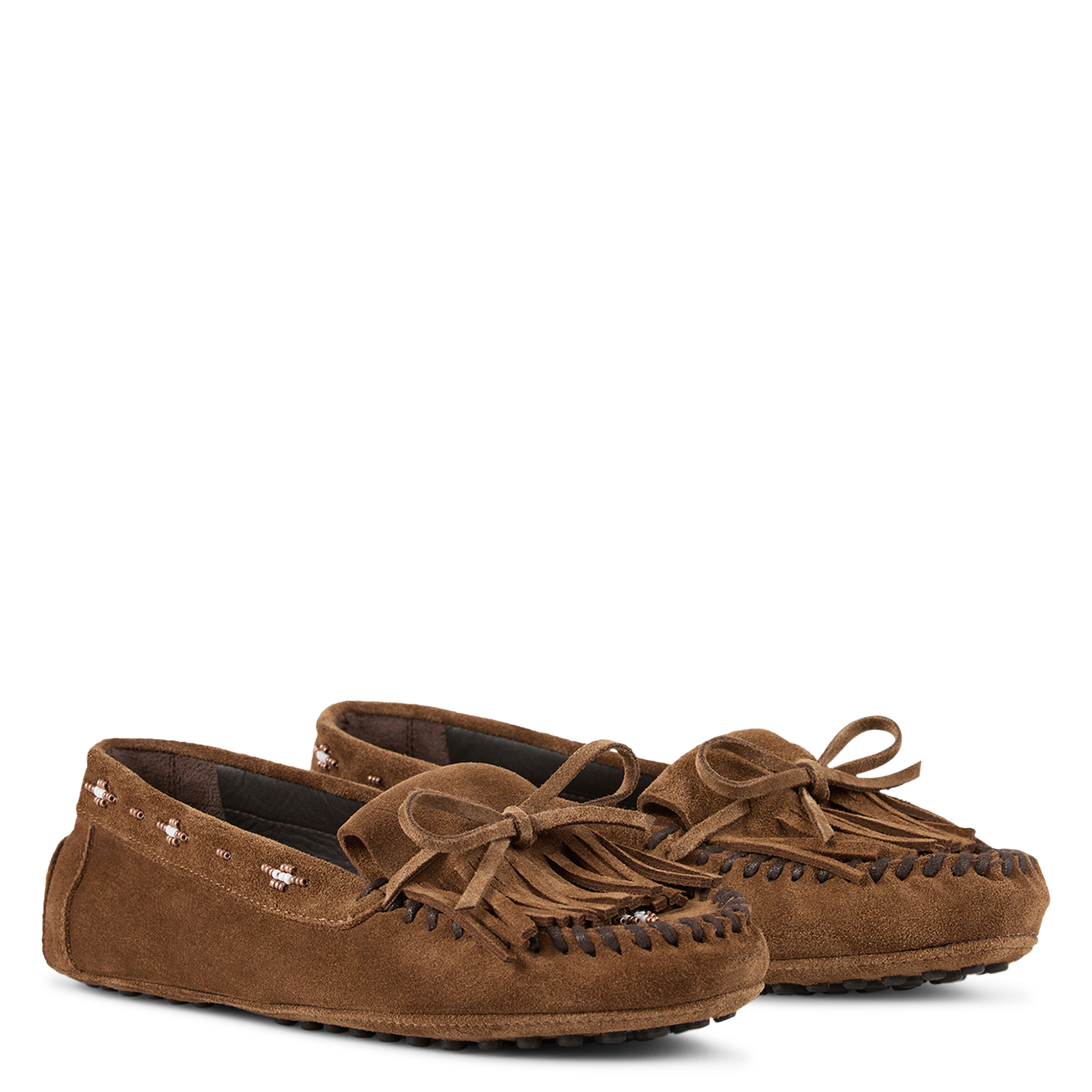 Mocassins en cuir BA&SH Marron