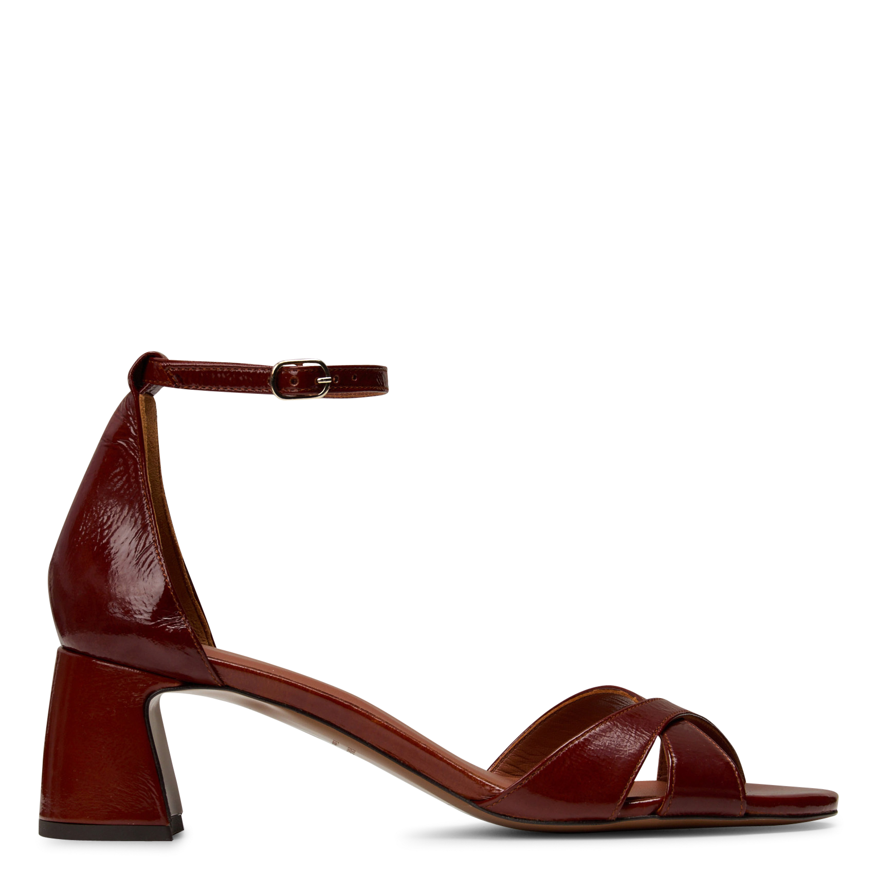 Lakleren sandalen met hak RIVECOUR