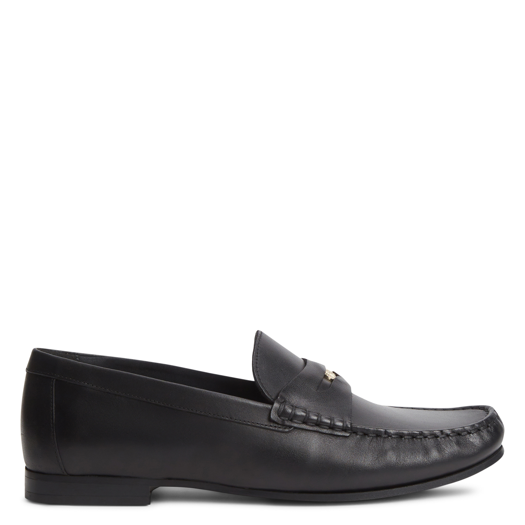 Leren loafers TOMMY HILFIGER Zwart