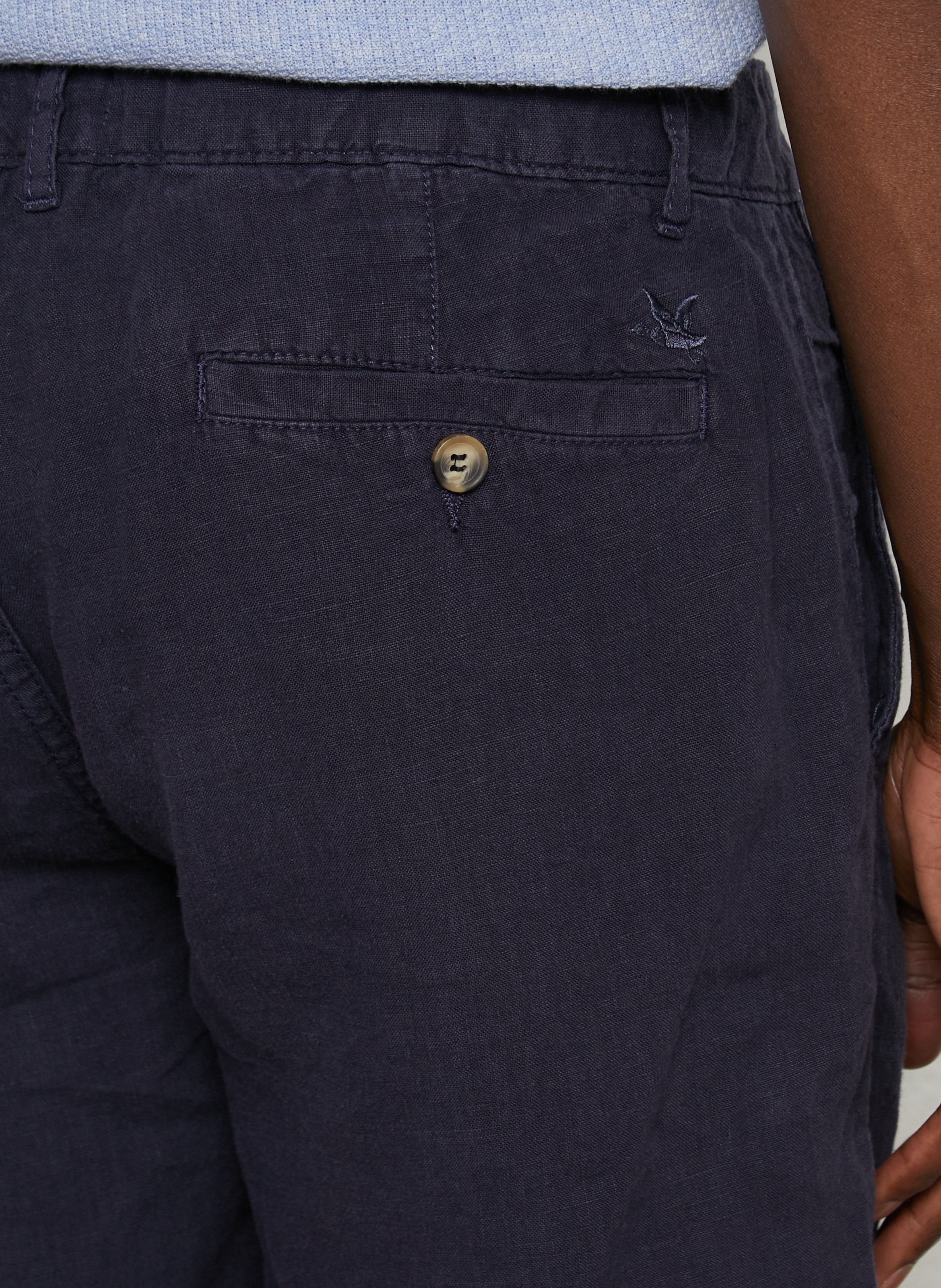 Recht, linnen short CHEVIGNON Blauw
