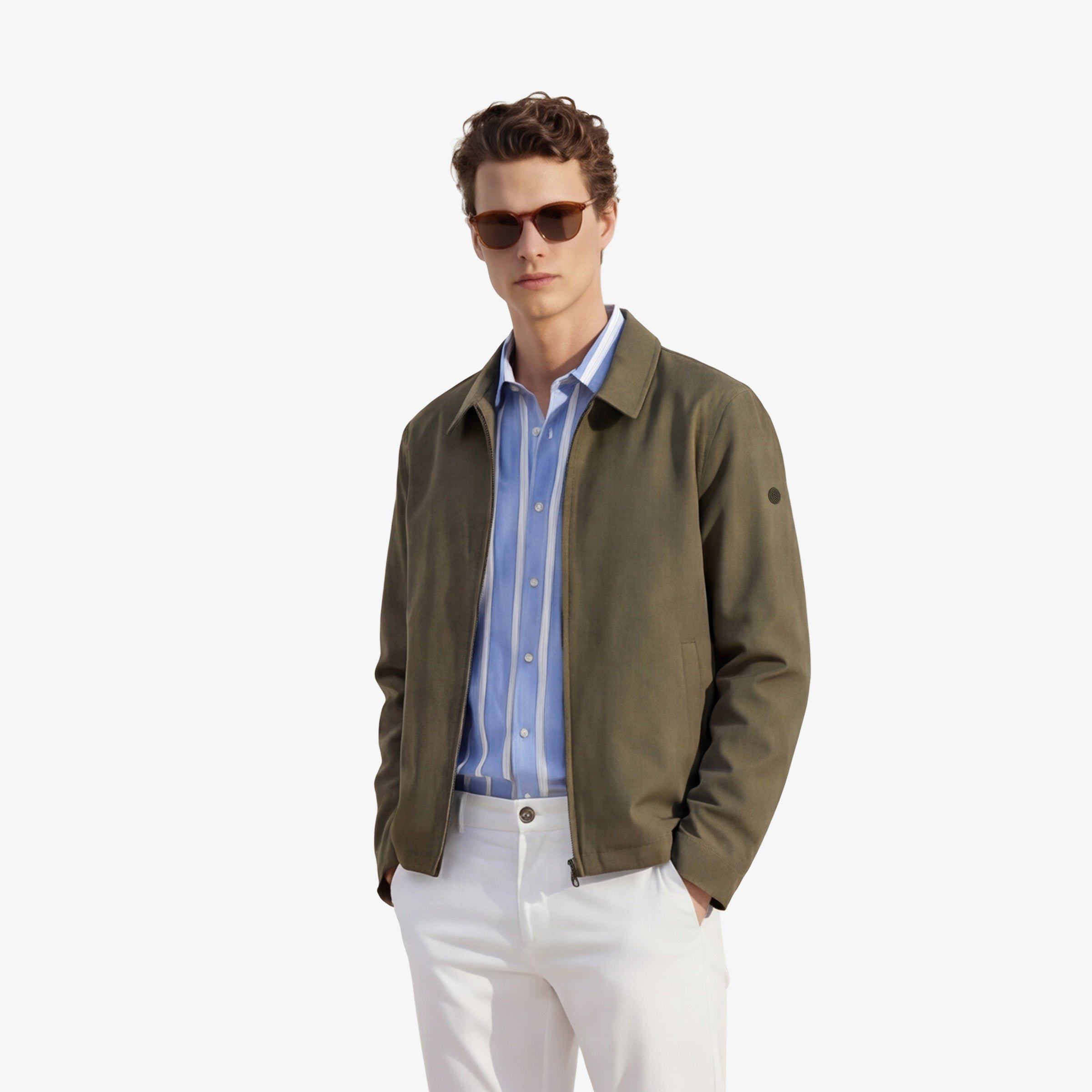 Solid Delta Jacket SERGE BLANCO Khaki