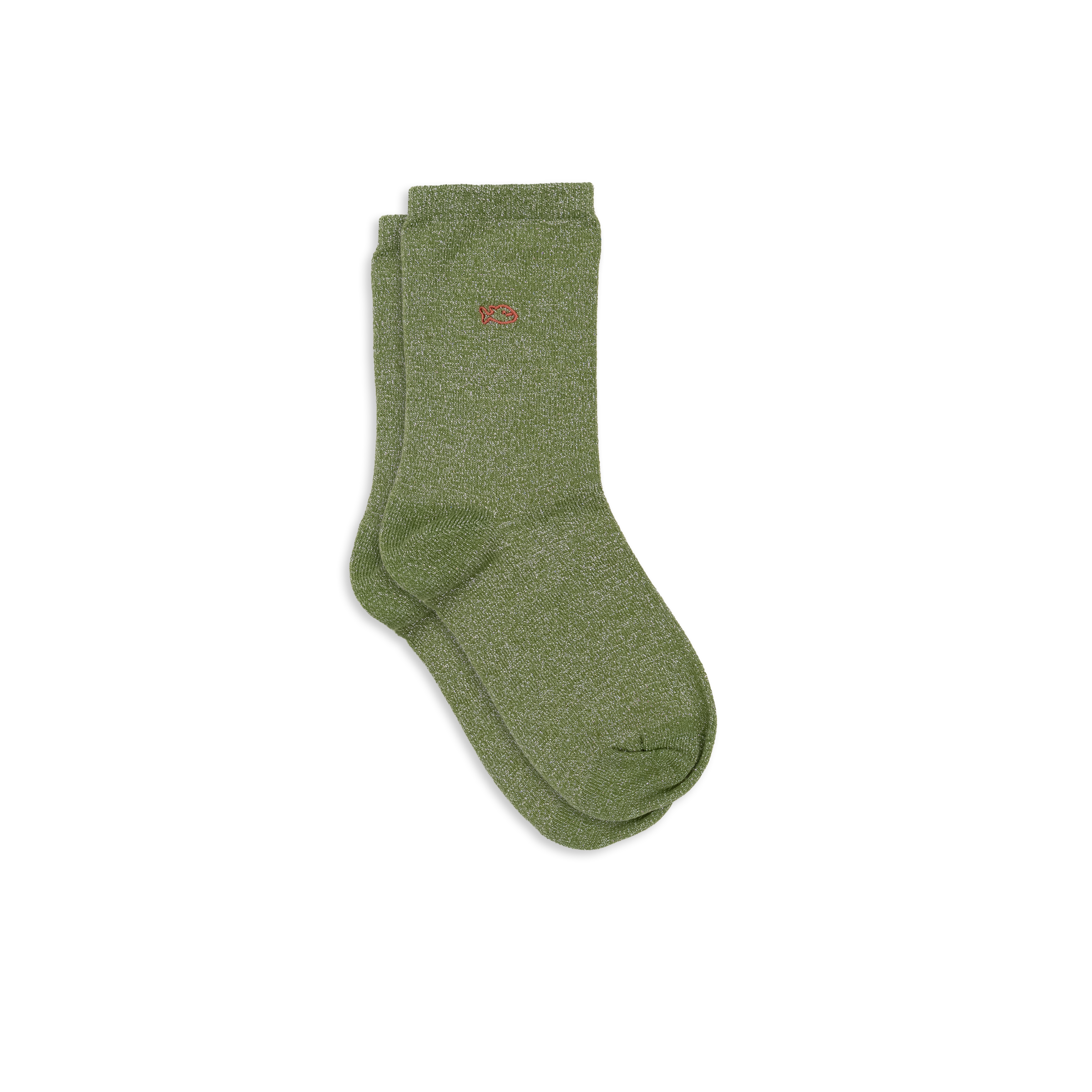 Solid Combed Cotton Glittery Socks BILLYBELT