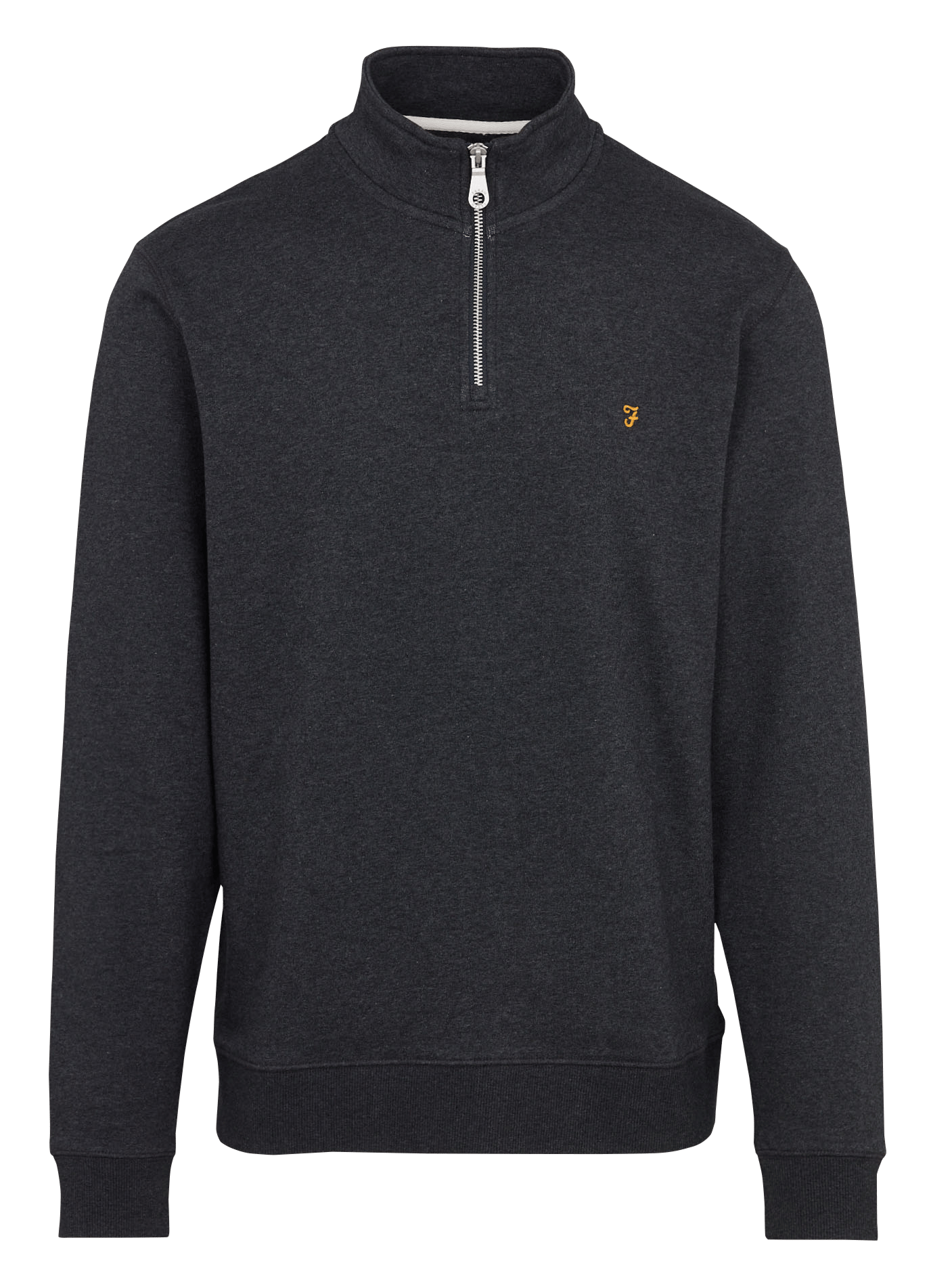 Pull col camionneur en coton  FARAH Noir