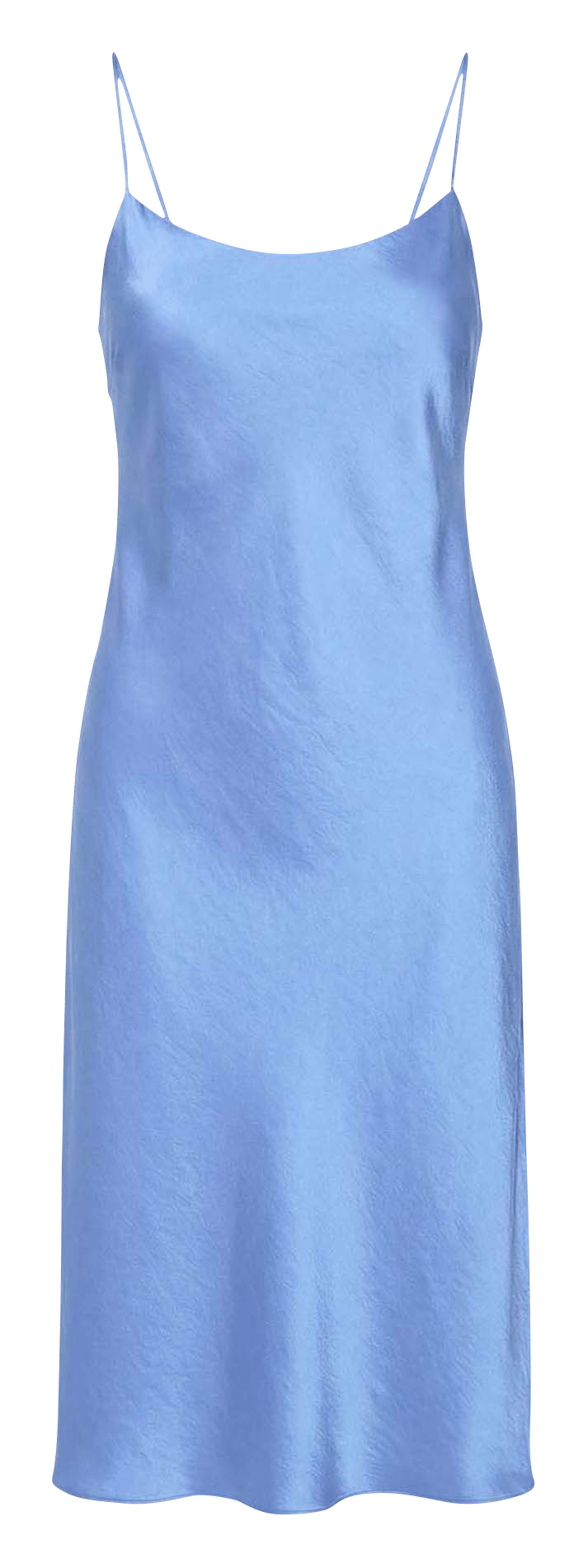 Satin midi dress with thin straps TARA JARMON Blue