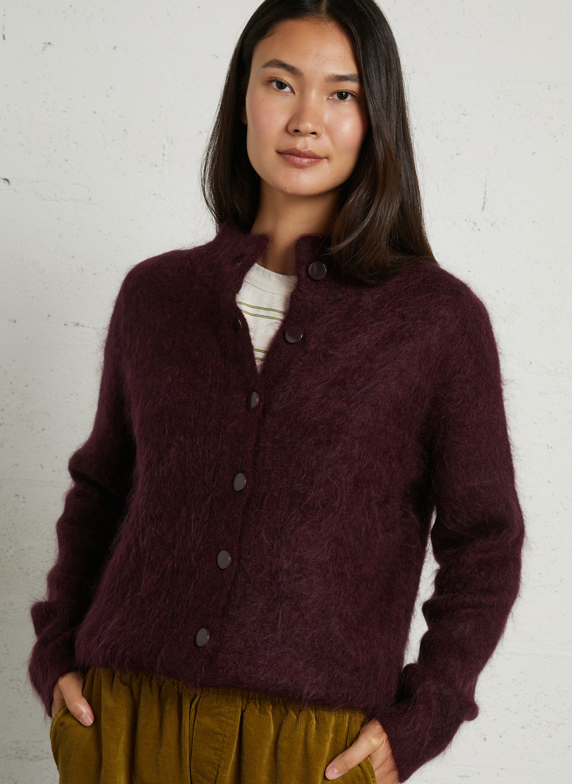 Jacke - im Oversize-Schnitt, Woll-Mix MAISON 123 Violett