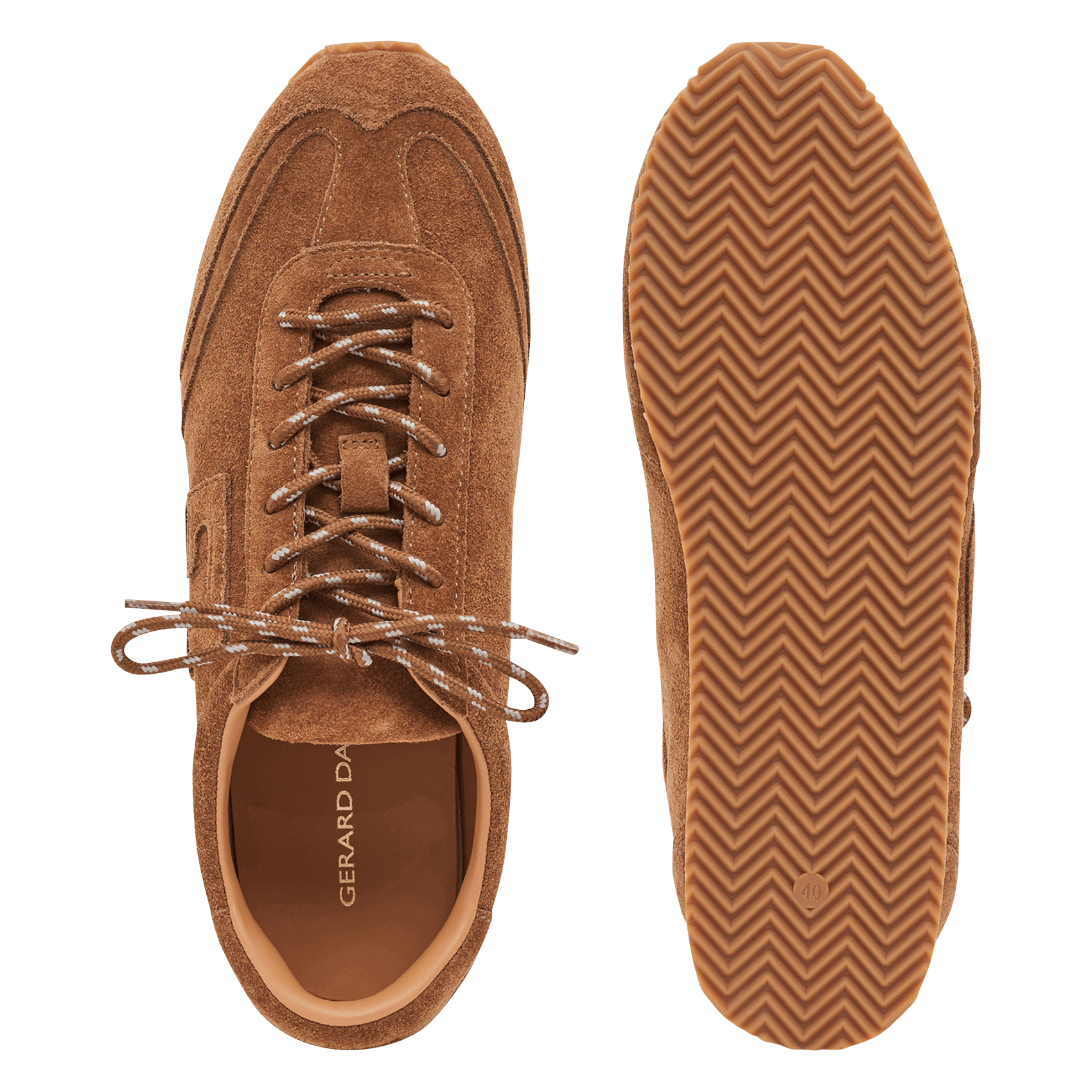 Low-top leather trainers GERARD DAREL Brown