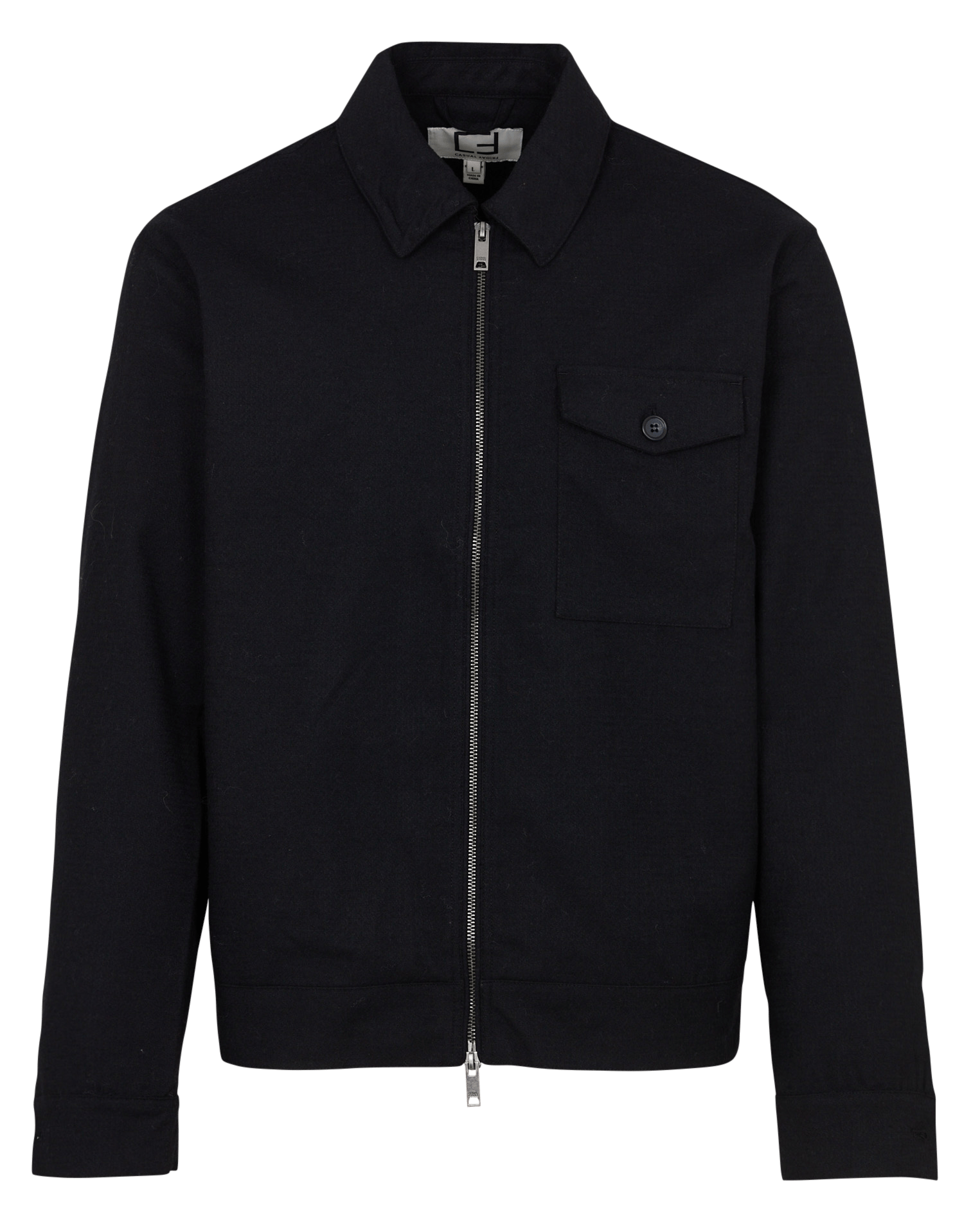 Gerade geschnittene Jacke mit klassischem Kragen CASUAL FRIDAY Blau