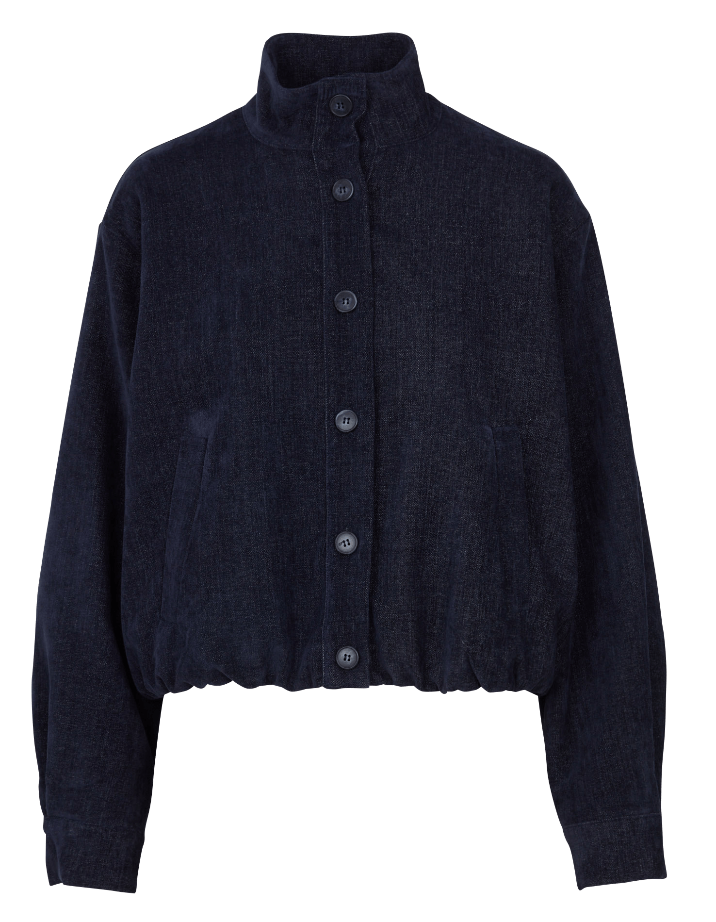 Recht jasje met opstaande kraag LA FEE MARABOUTEE Blue