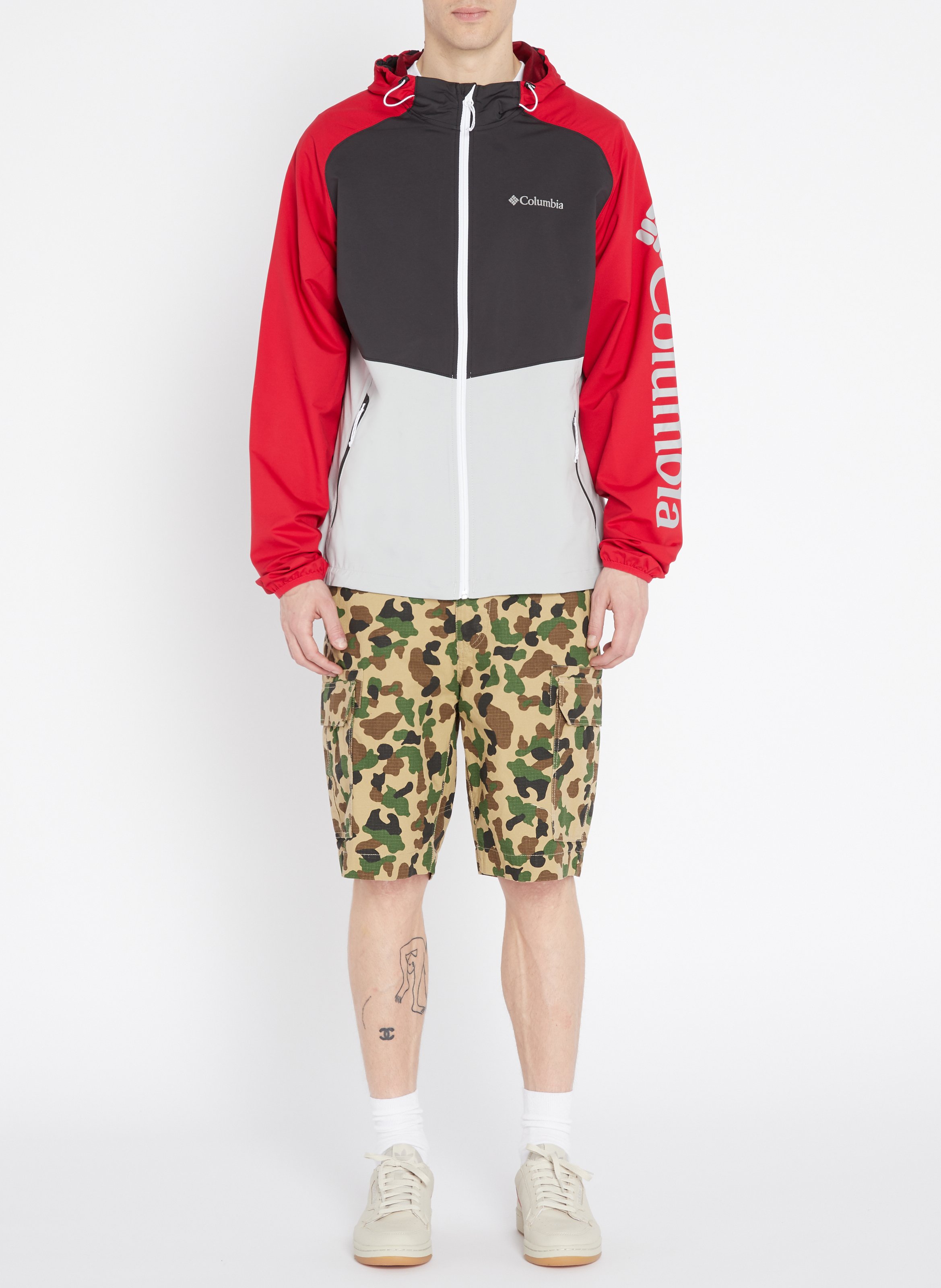 Veste à capuche imperméable col montant regular-fit COLUMBIA Red