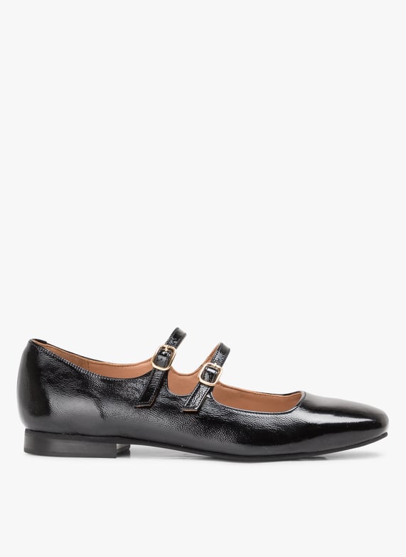 Babies en cuir Aurella Noir Mellow yellow Femme Place des