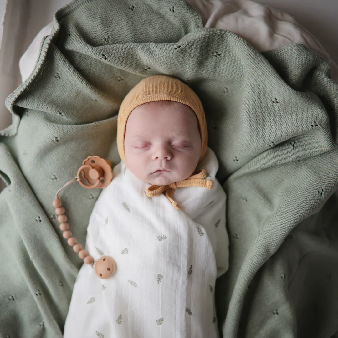 collant en coton biologique pour bébé et enfant - pics-verts