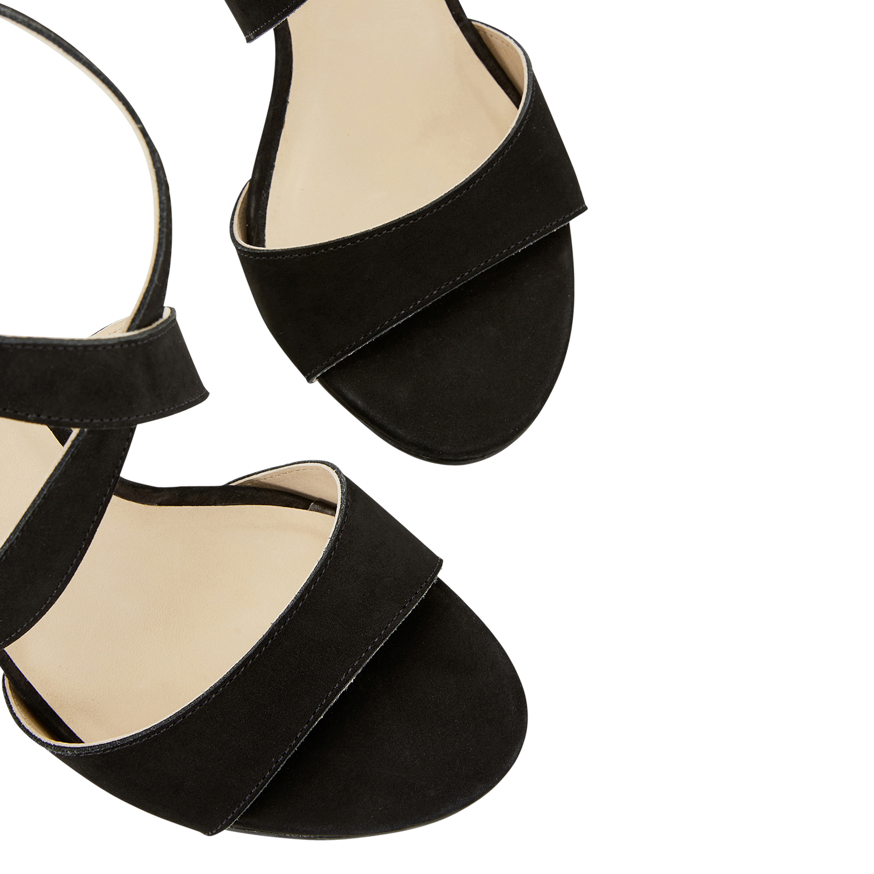 Sandales à talons hauts en cuir COSMOPARIS Noir