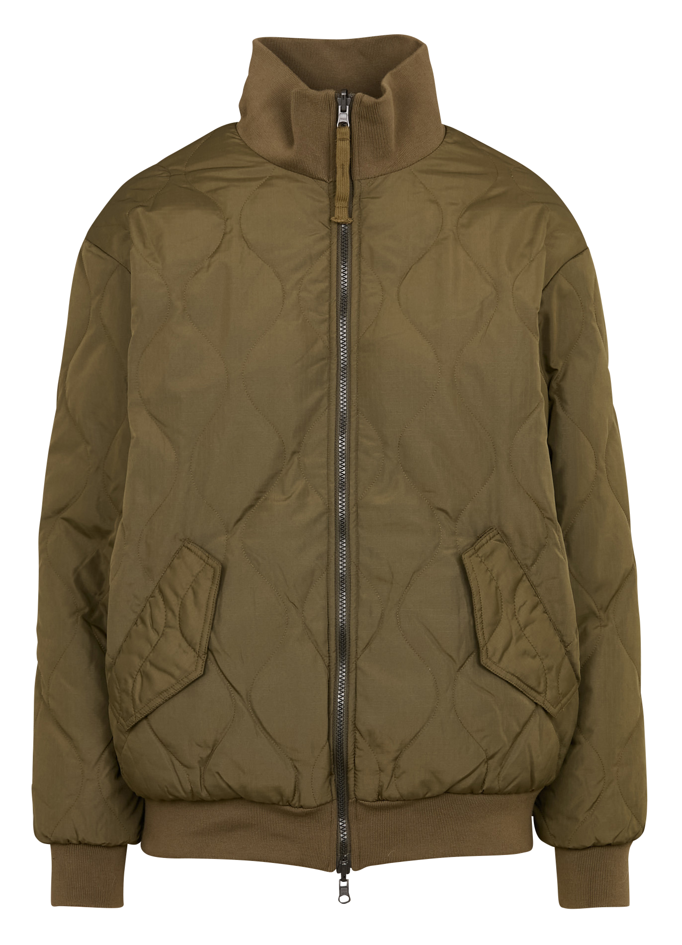 Veste droite réversible col montant TAION Kaki