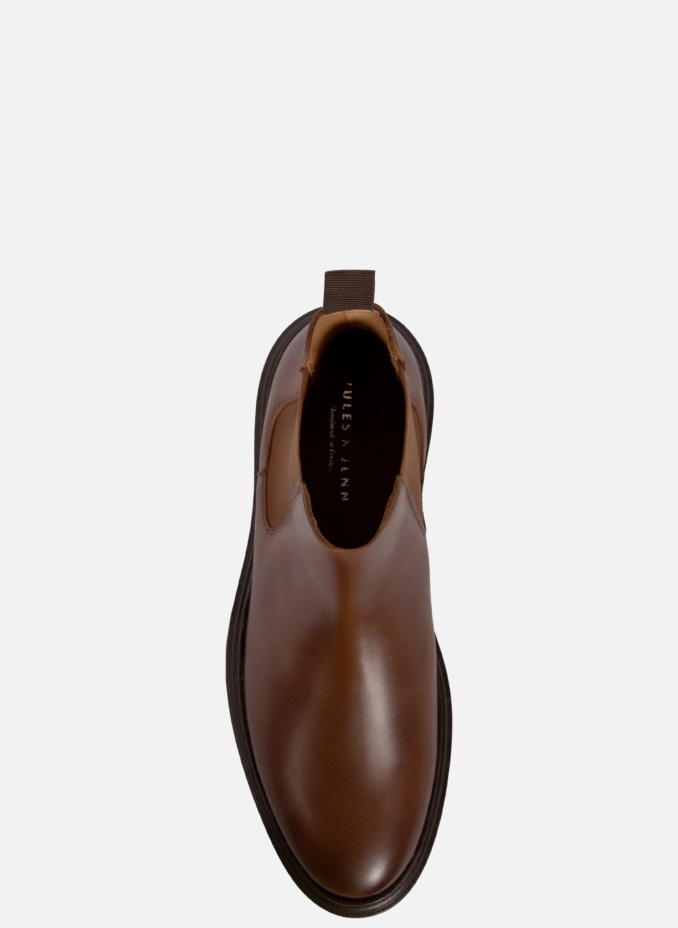 Chelsea boots in rubberized leather JULES & JENN Brown