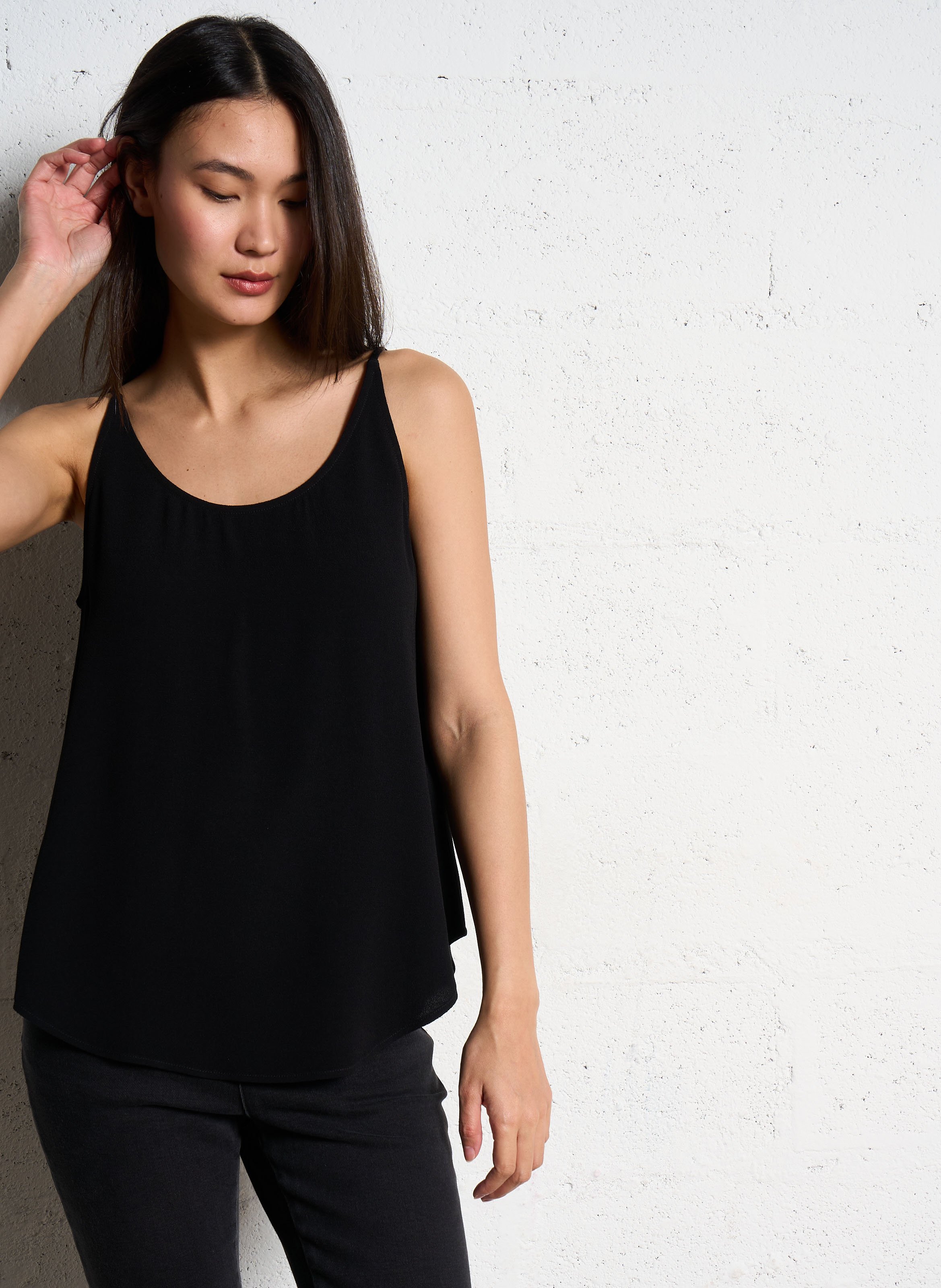 Top à bretelles en crêpe BA&SH