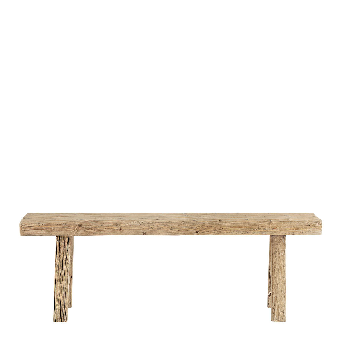 Recycled Elm Wood Bench - Natural BLANC D'IVOIRE Beige