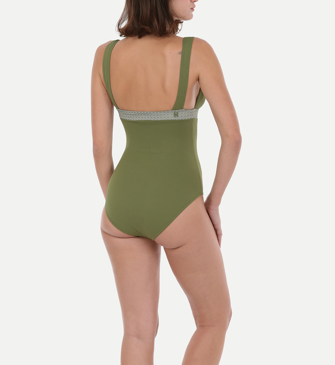 One-piece swimsuit - green olive GILI'S Khaki