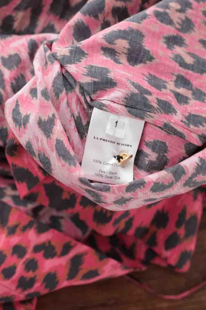 Cotton dress LA PRESTIC OUISTON- Seconde Main Pink