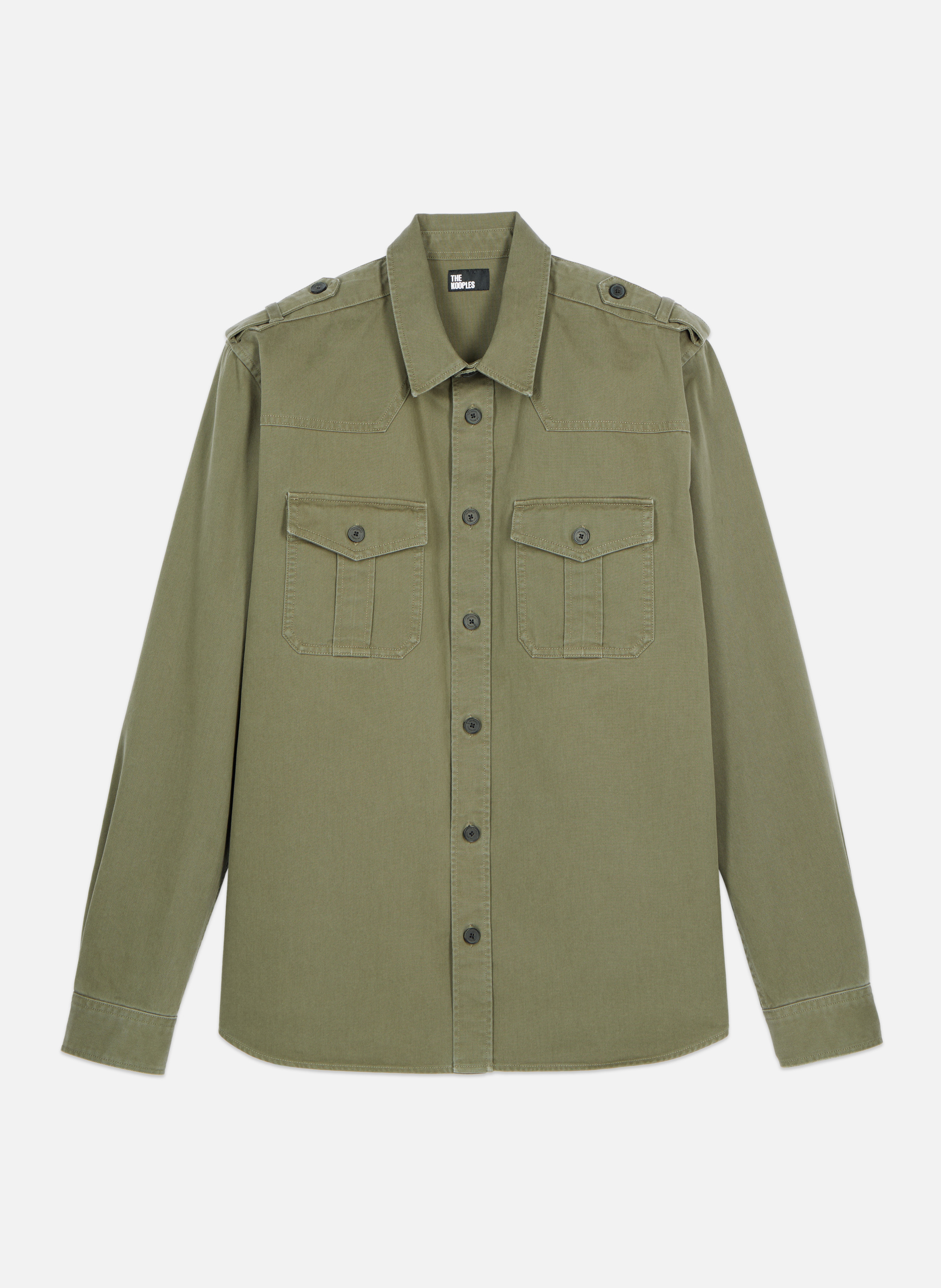 Officer style overshirt THE KOOPLES Green