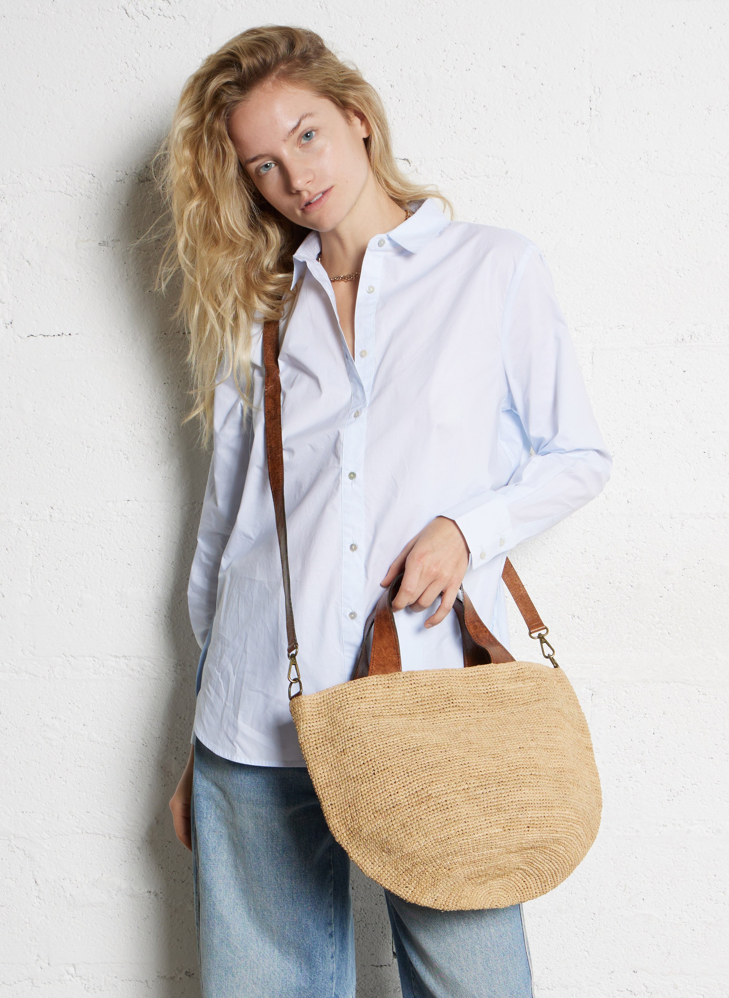 Raffia bag IBELIV Beige