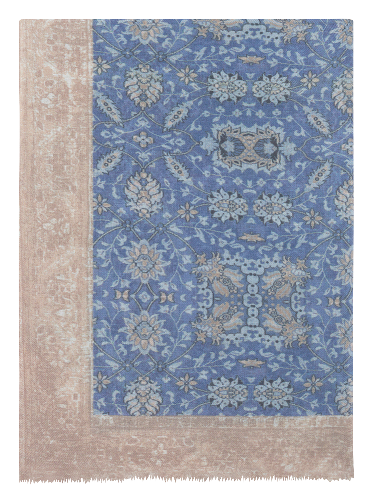 Echarpe imprimée en laine mélangée GERARD DAREL Bleu